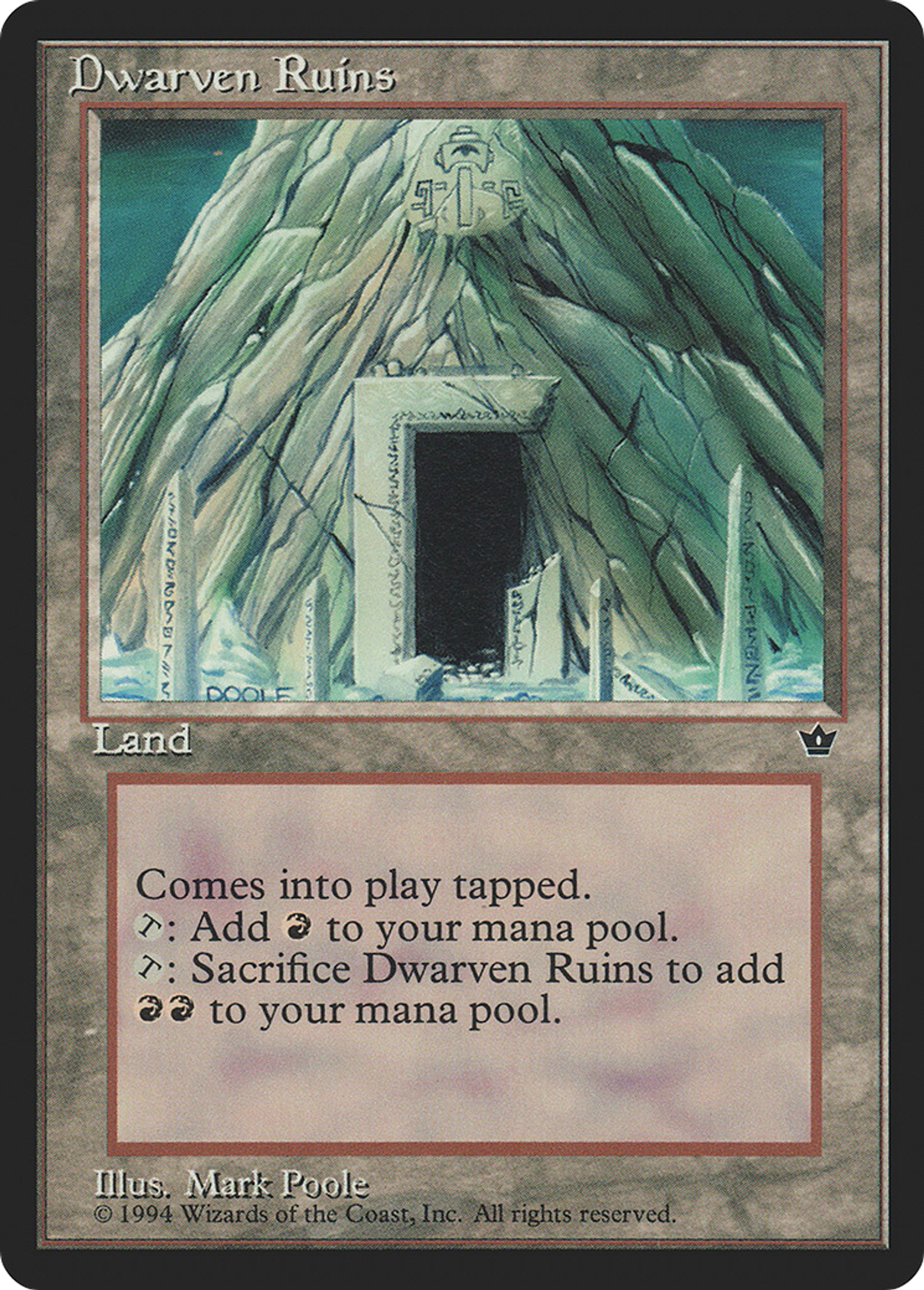 Dwarven Ruins — Fallen Empires — Magic: The Gathering