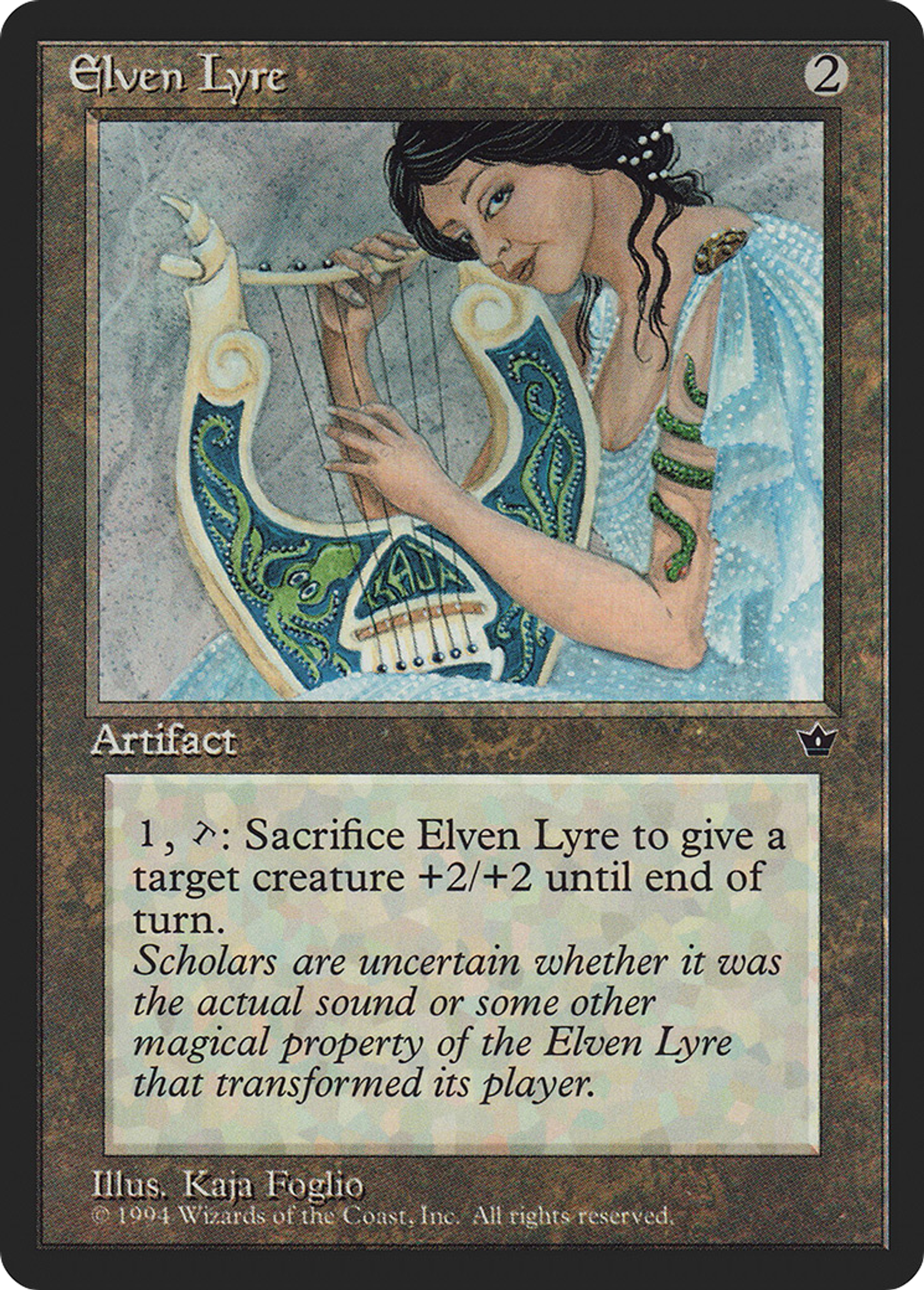 Elven Lyre — Fallen Empires — Magic: The Gathering
