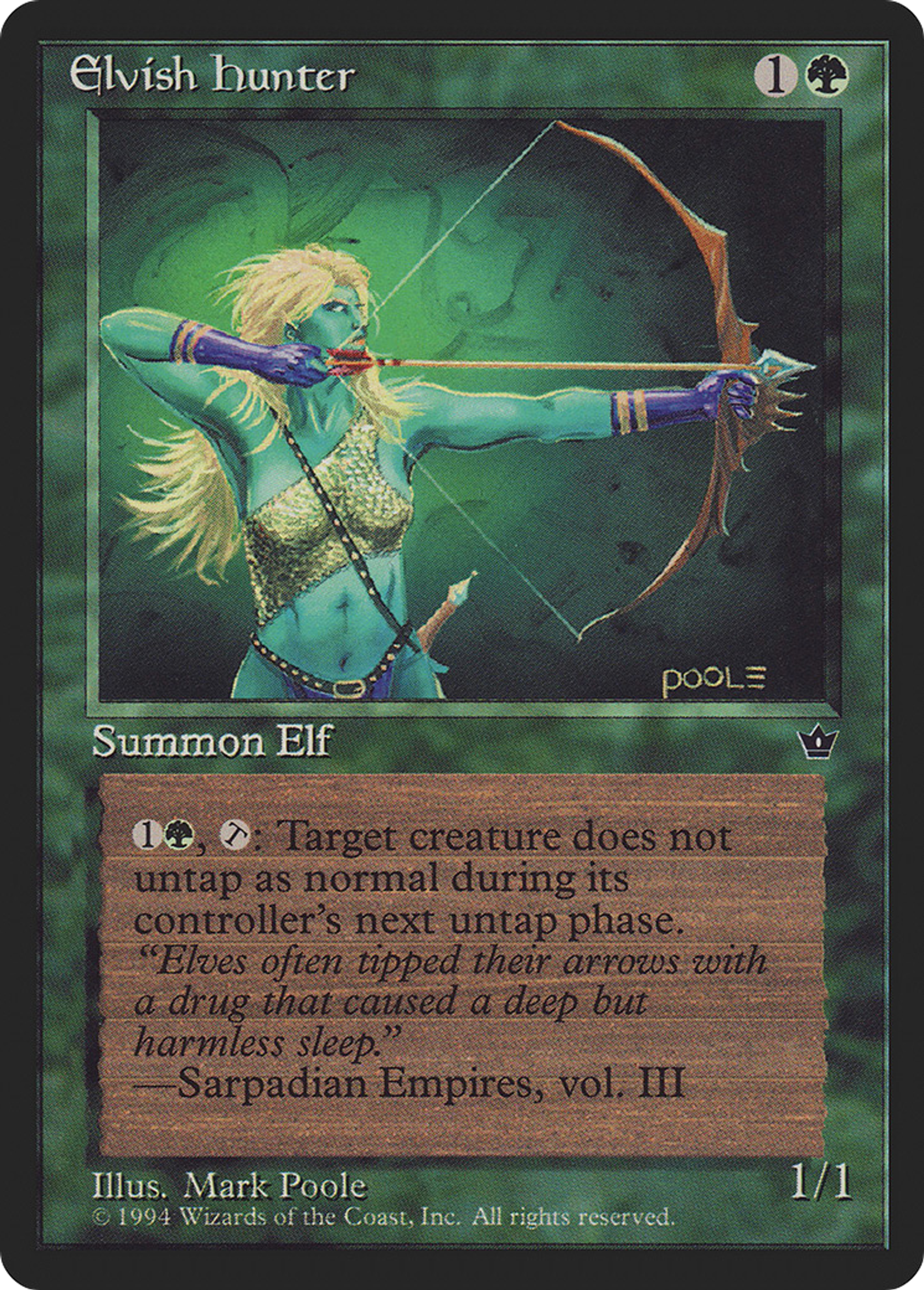 Elvish Hunter — Fallen Empires — Magic: The Gathering