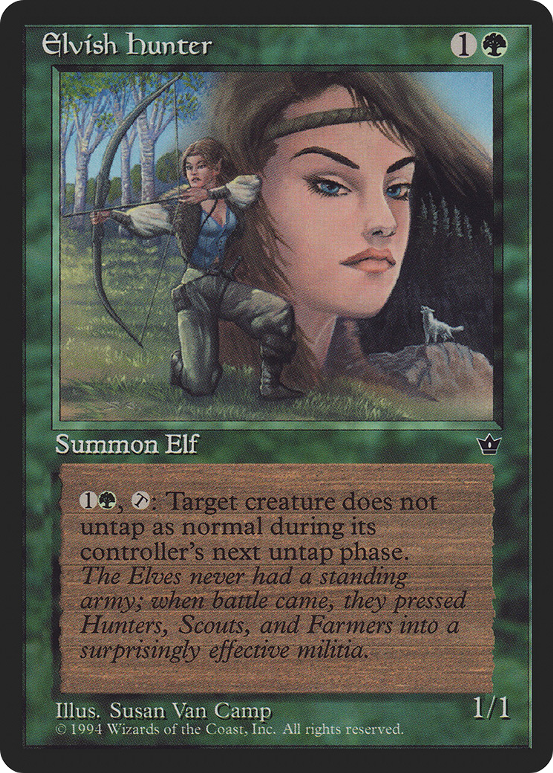 Elvish Hunter — Fallen Empires — Magic: The Gathering