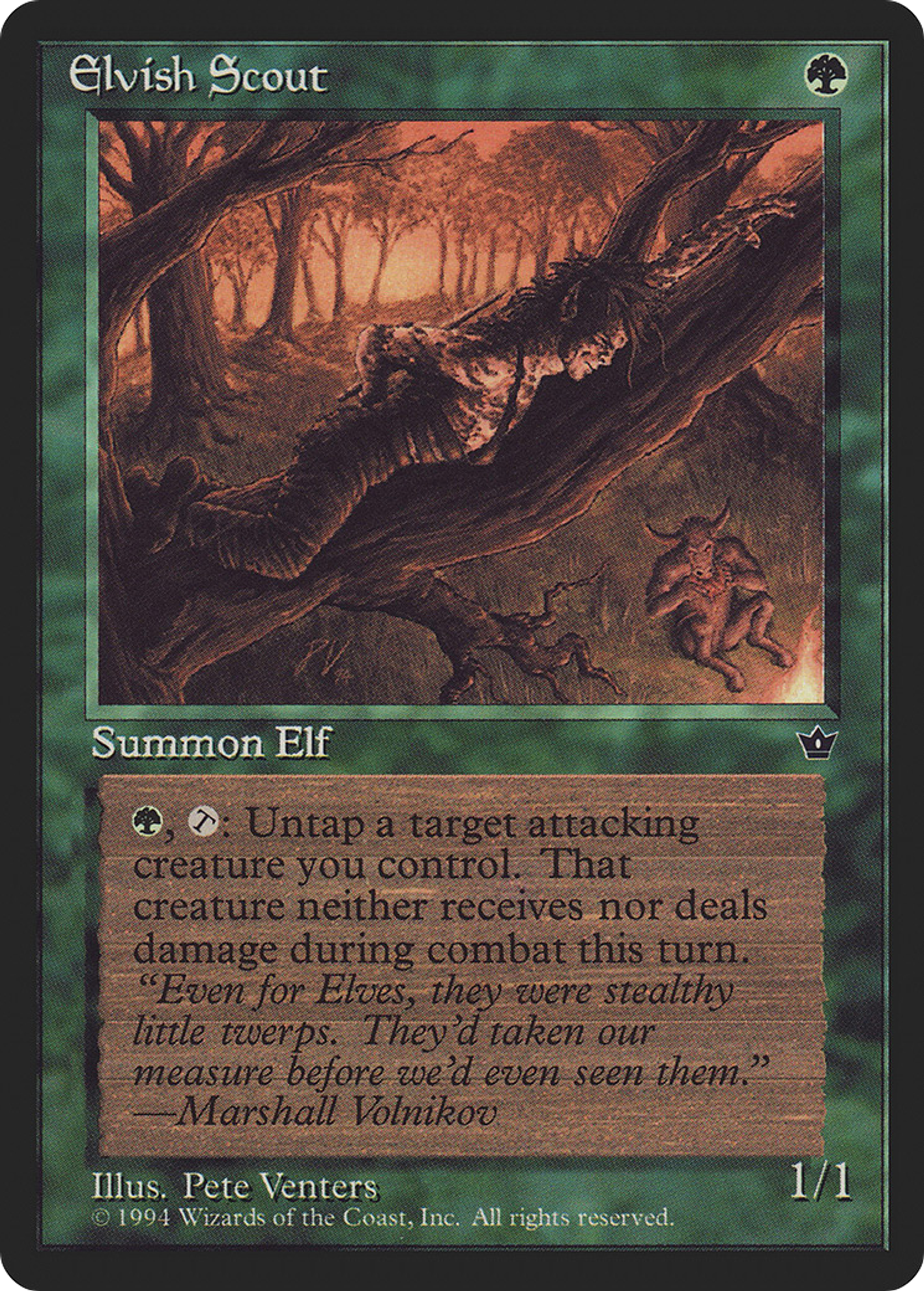 Elvish Scout — Fallen Empires — Magic: The Gathering