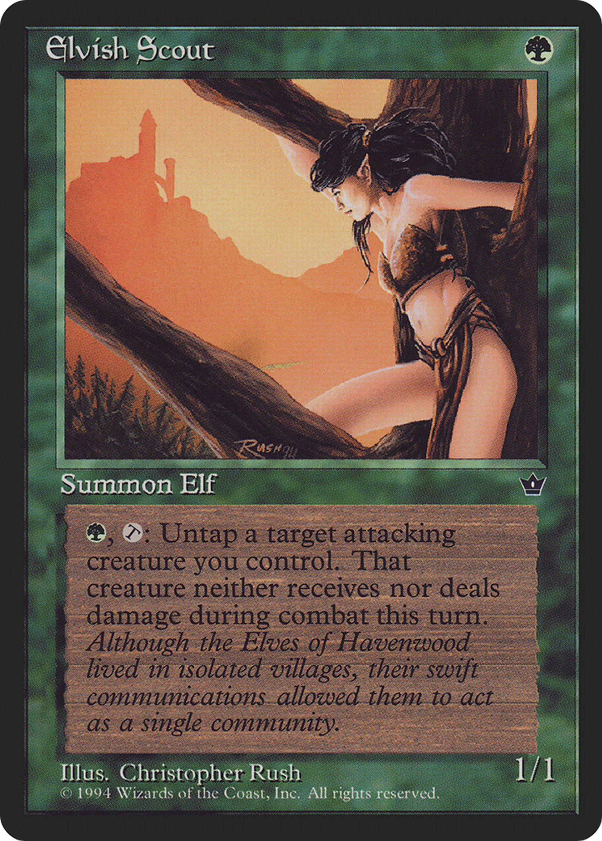 Elvish Scout — Fallen Empires — Magic: The Gathering