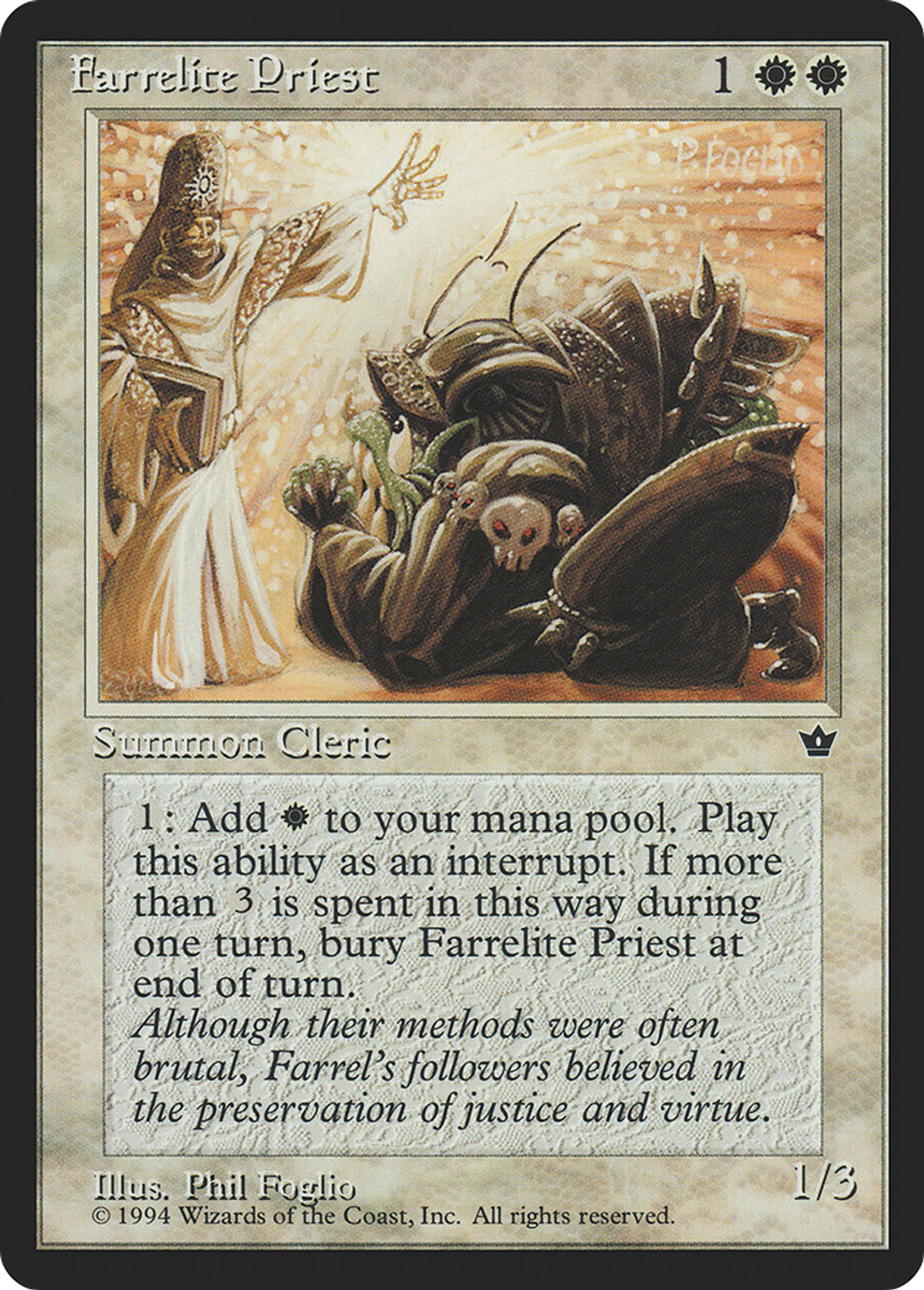 Farrelite Priest — Fallen Empires — Magic: The Gathering