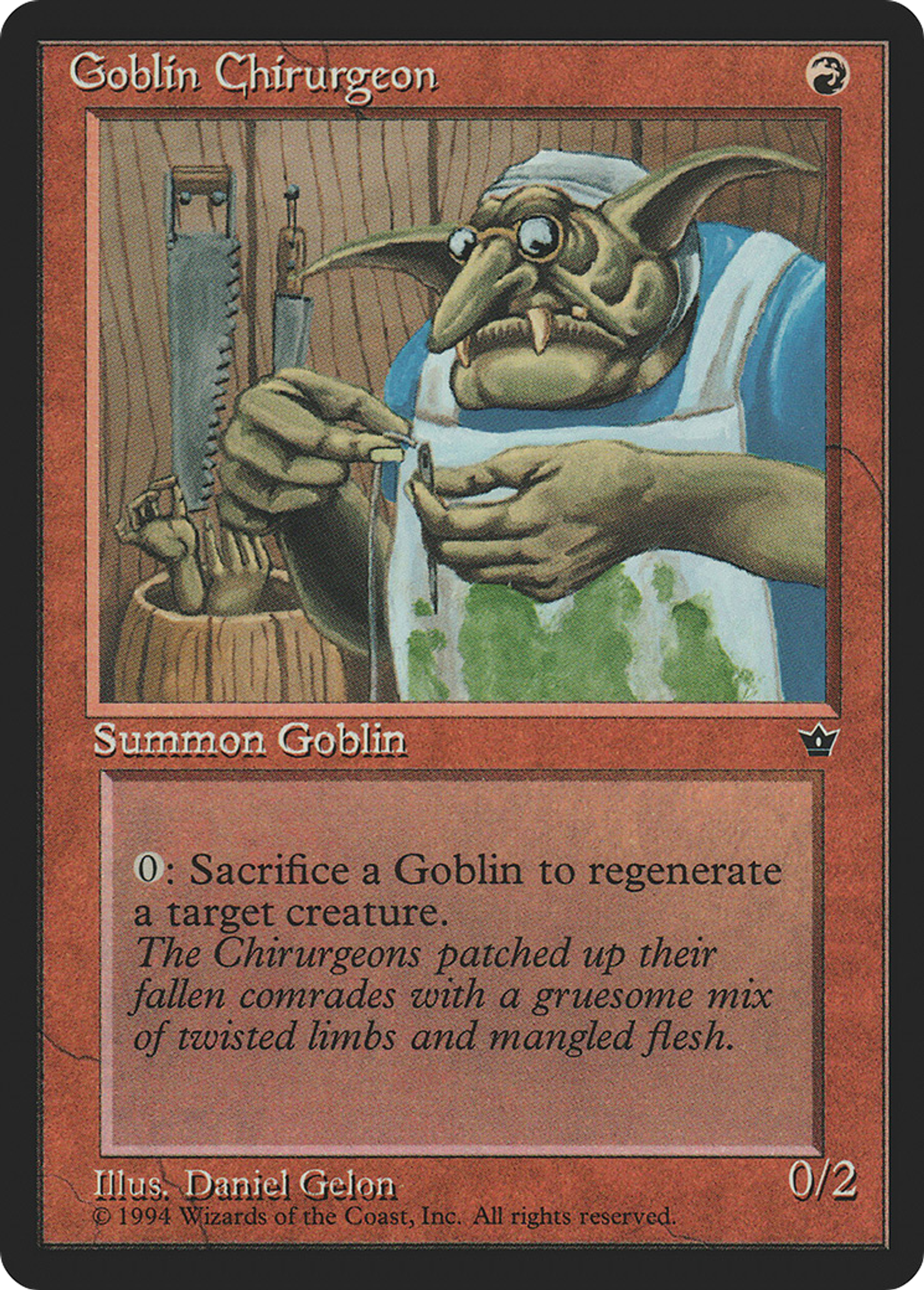 Goblin Chirurgeon — Fallen Empires — Magic: The Gathering