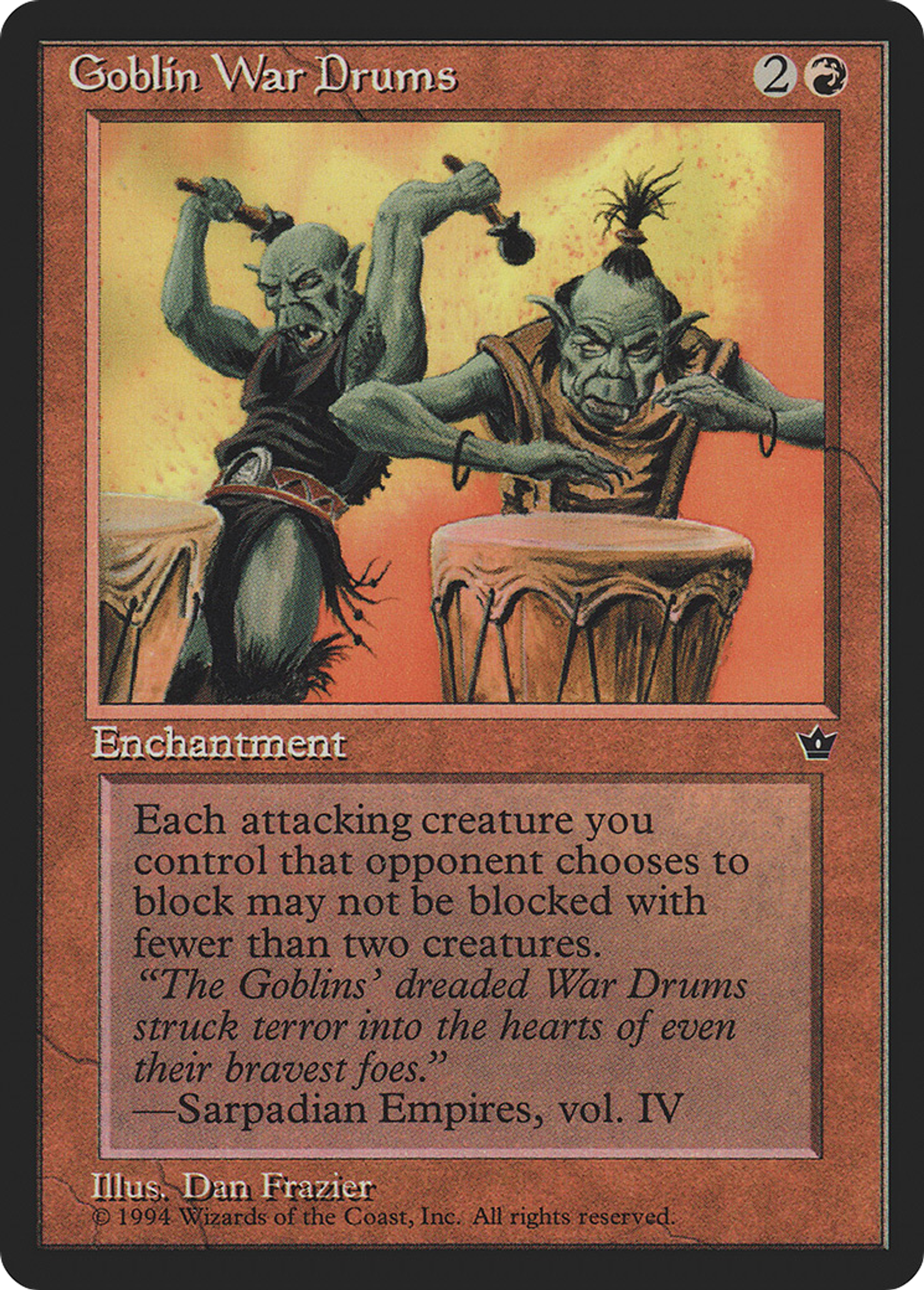Goblin War Drums — Fallen Empires — Magic: The Gathering