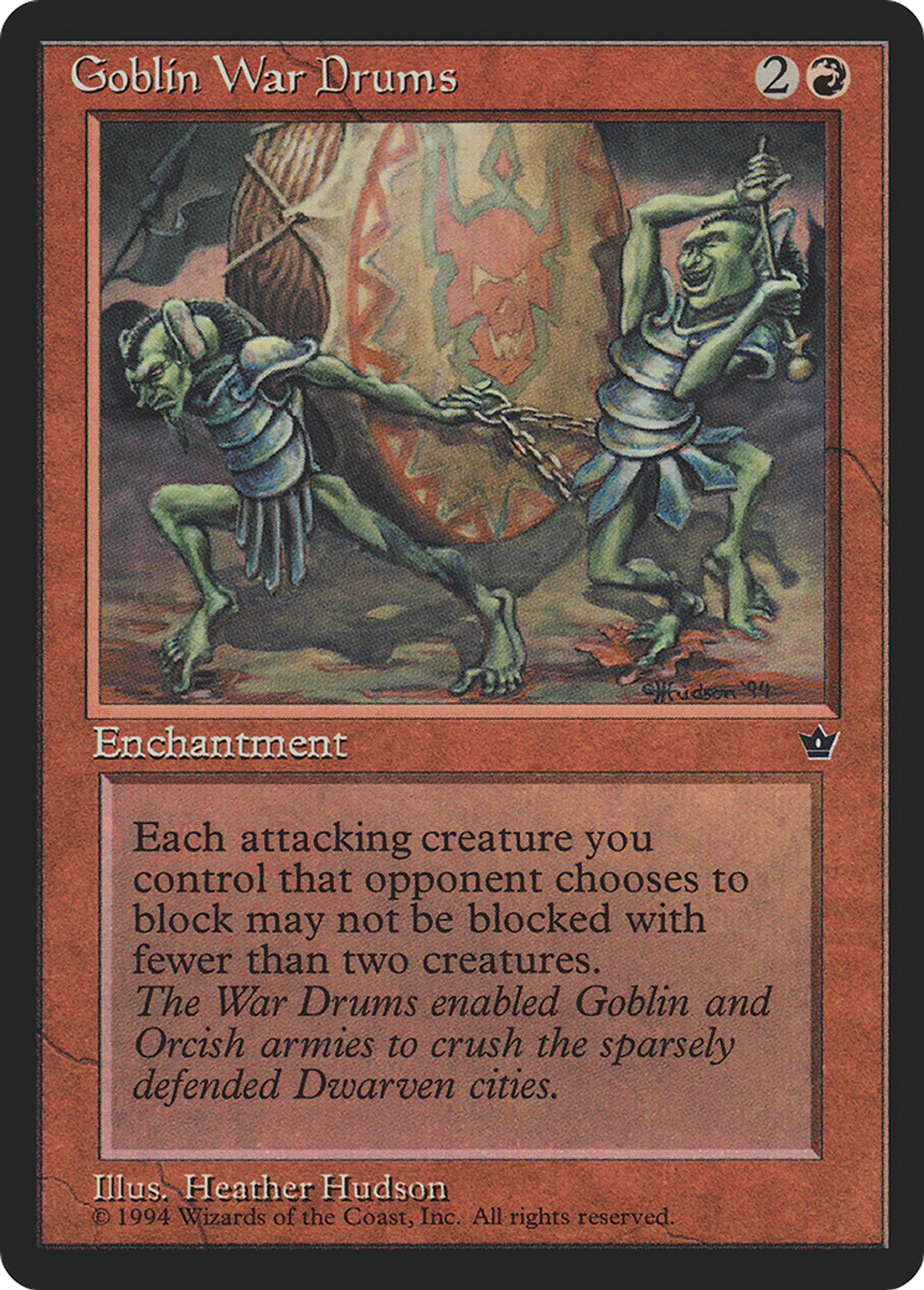 Goblin War Drums — Fallen Empires — Magic: The Gathering