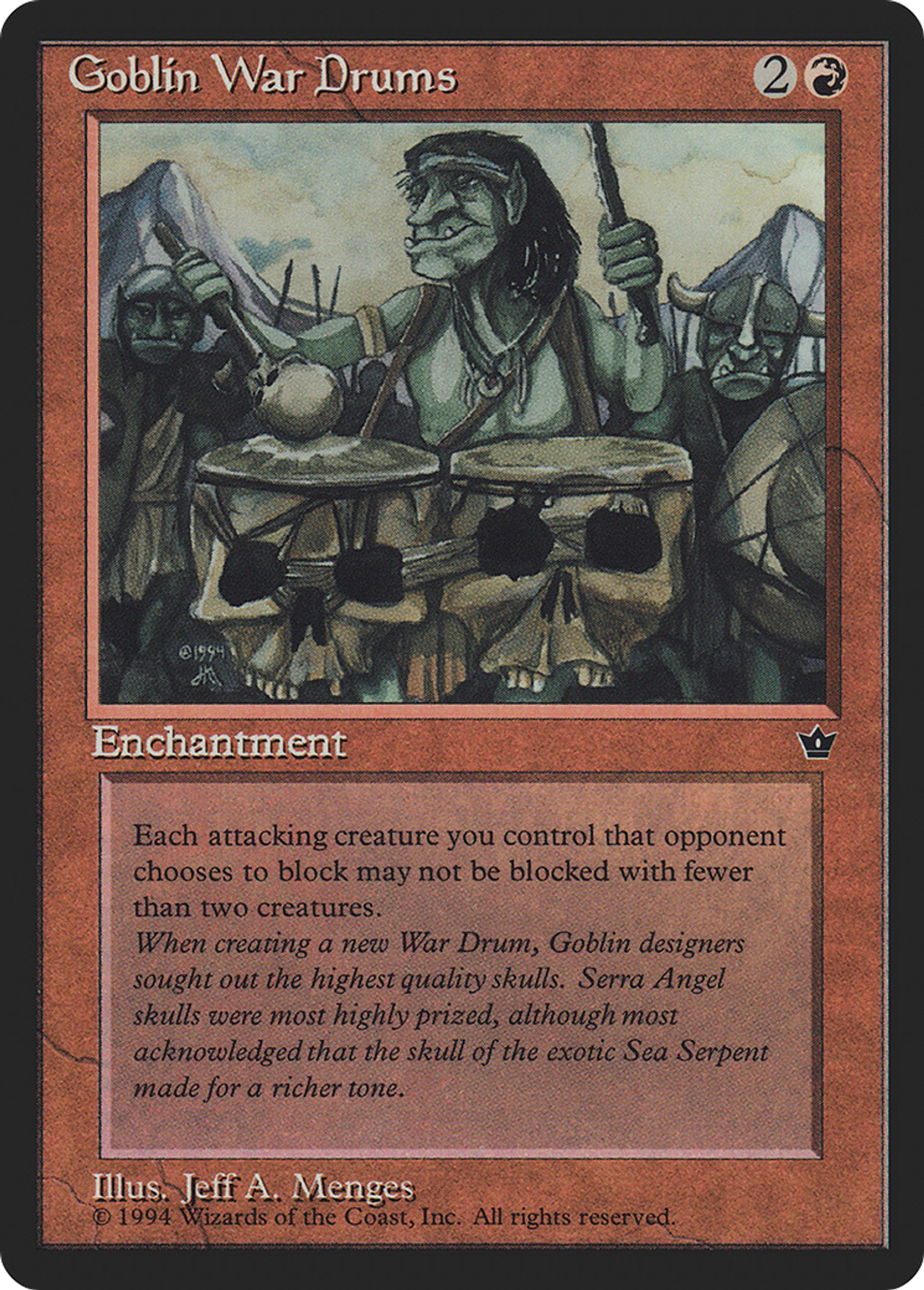 Goblin War Drums — Fallen Empires — Magic: The Gathering