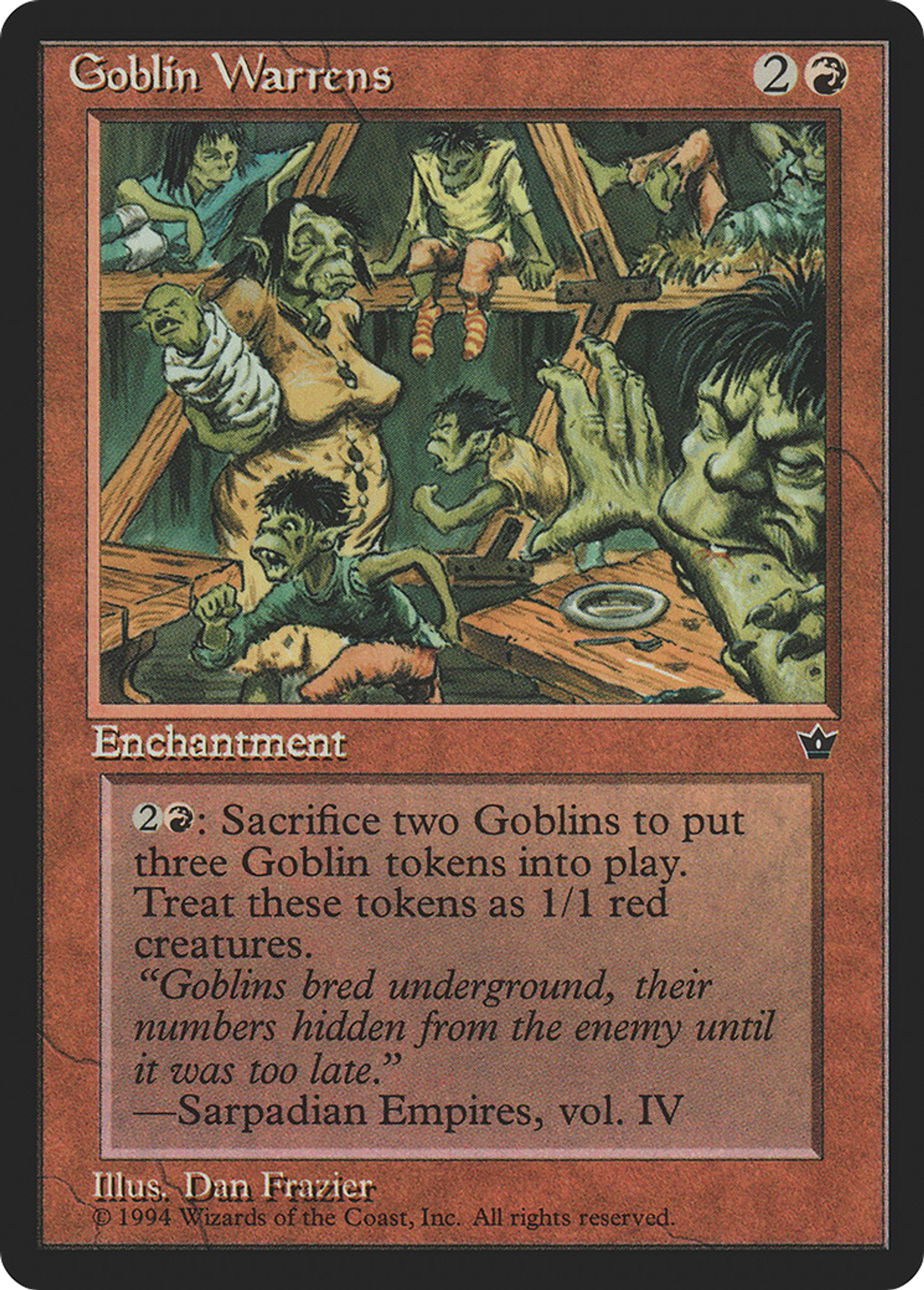 Goblin Warrens — Fallen Empires — Magic: The Gathering