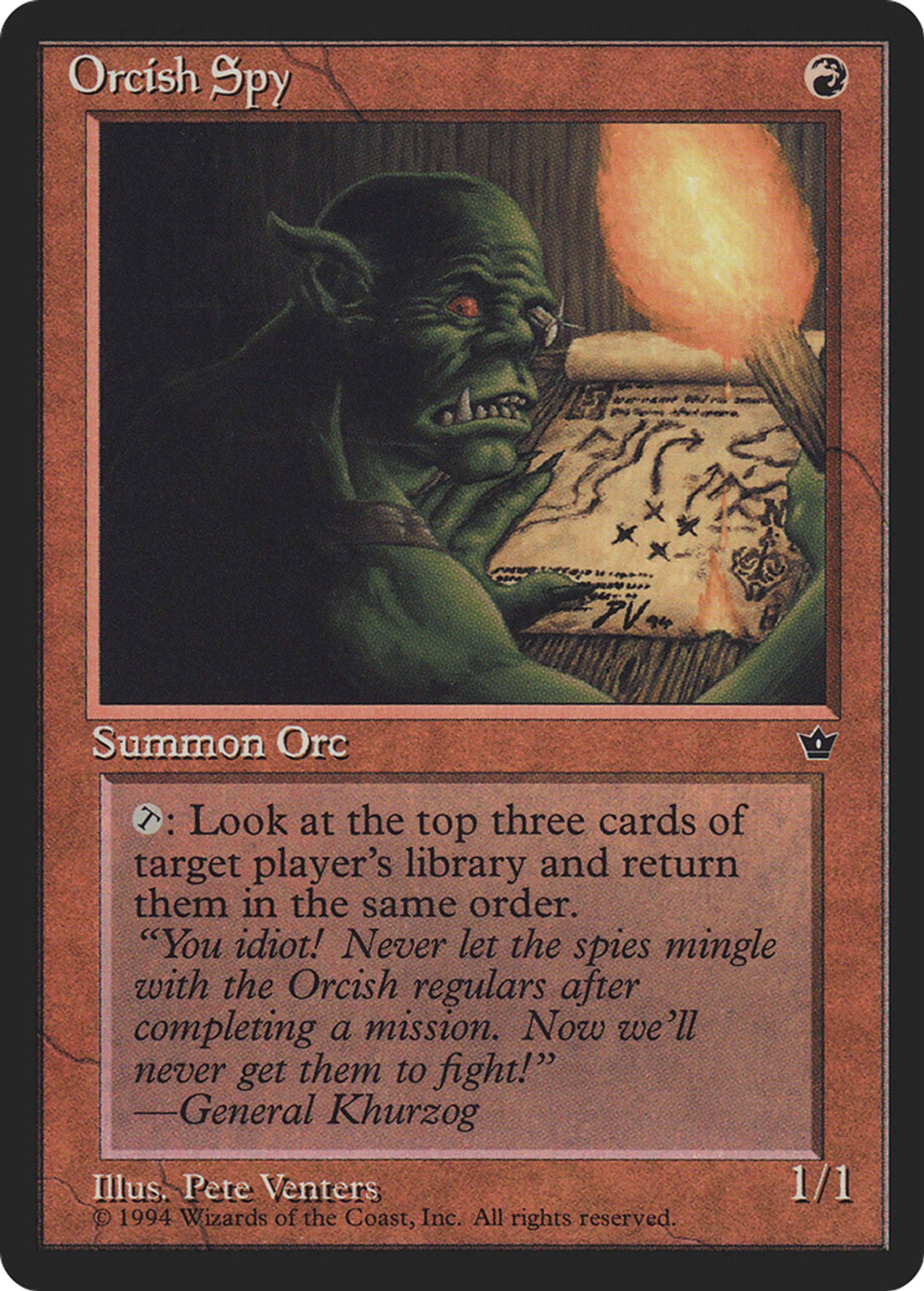 Orcish Spy — Fallen Empires — Magic: The Gathering