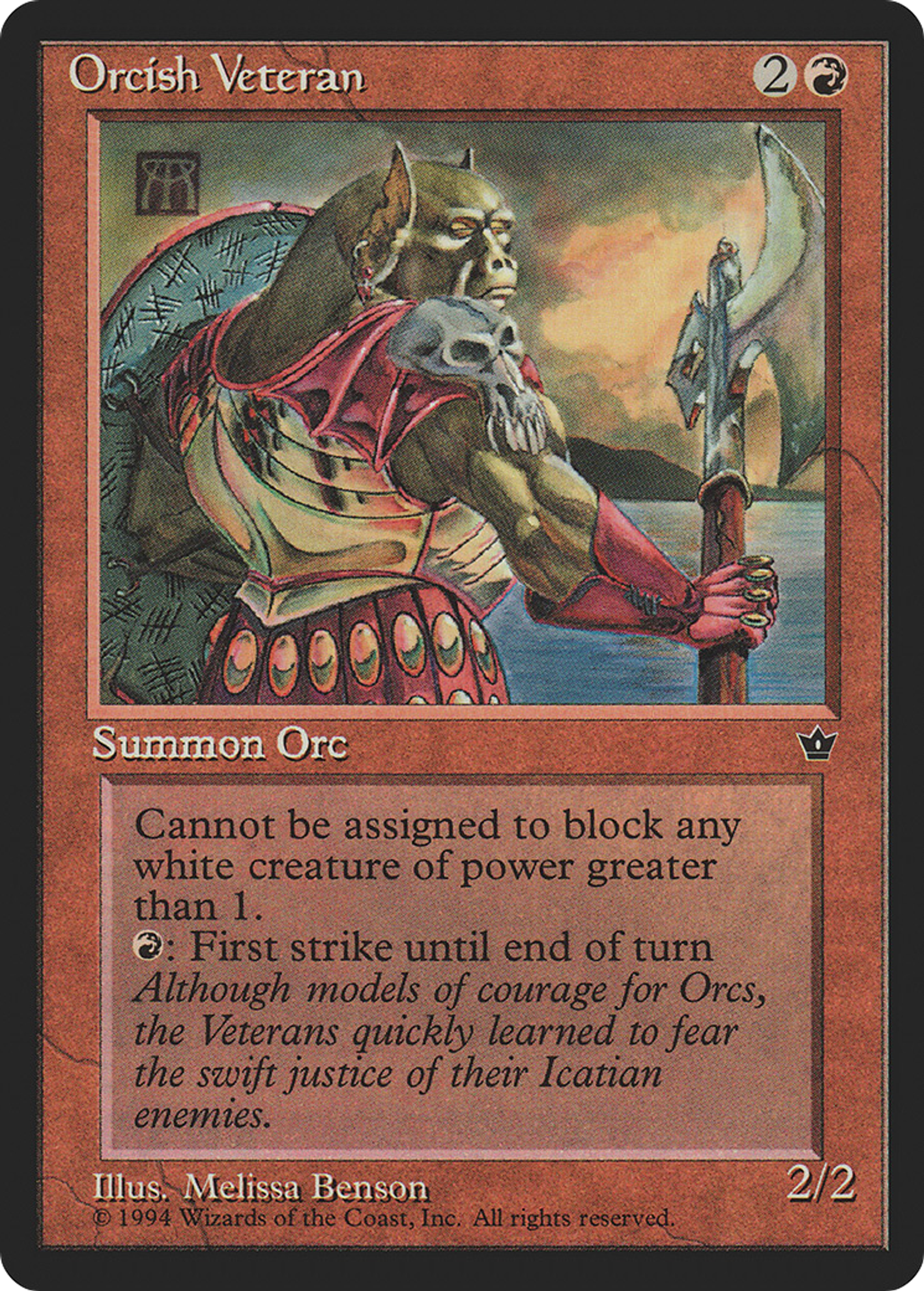 Orcish Veteran — Fallen Empires — Magic: The Gathering