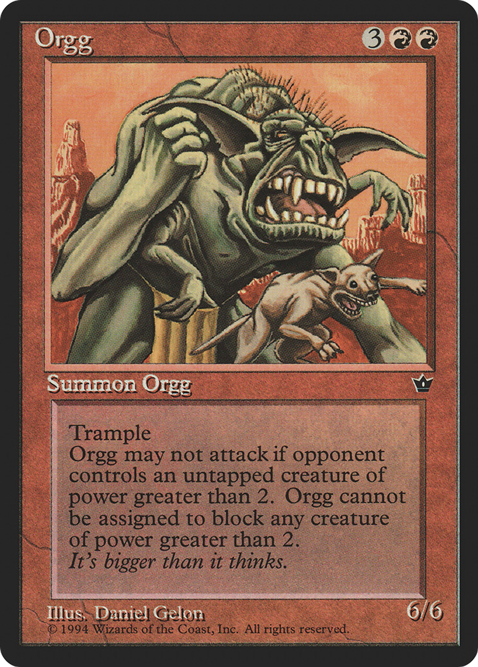 Orgg — Fallen Empires — Magic: The Gathering