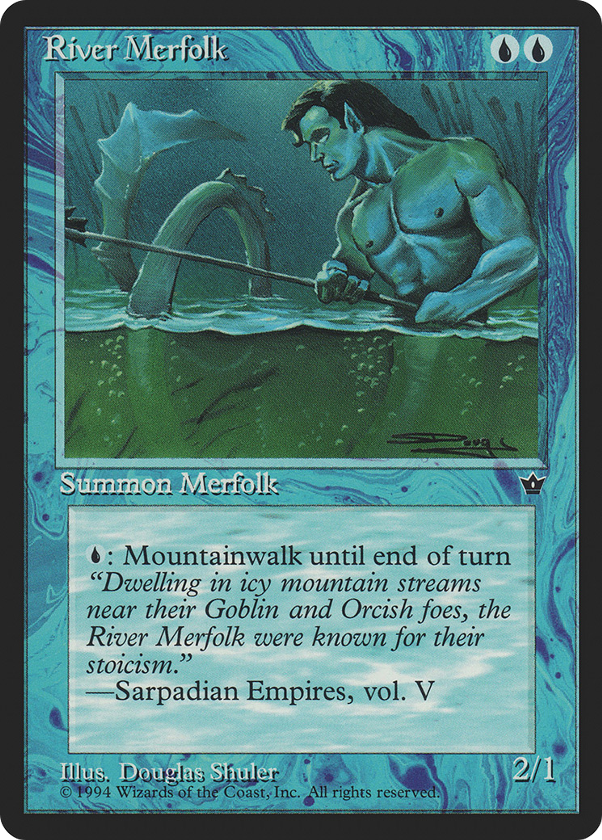 River Merfolk — Fallen Empires — Magic: The Gathering