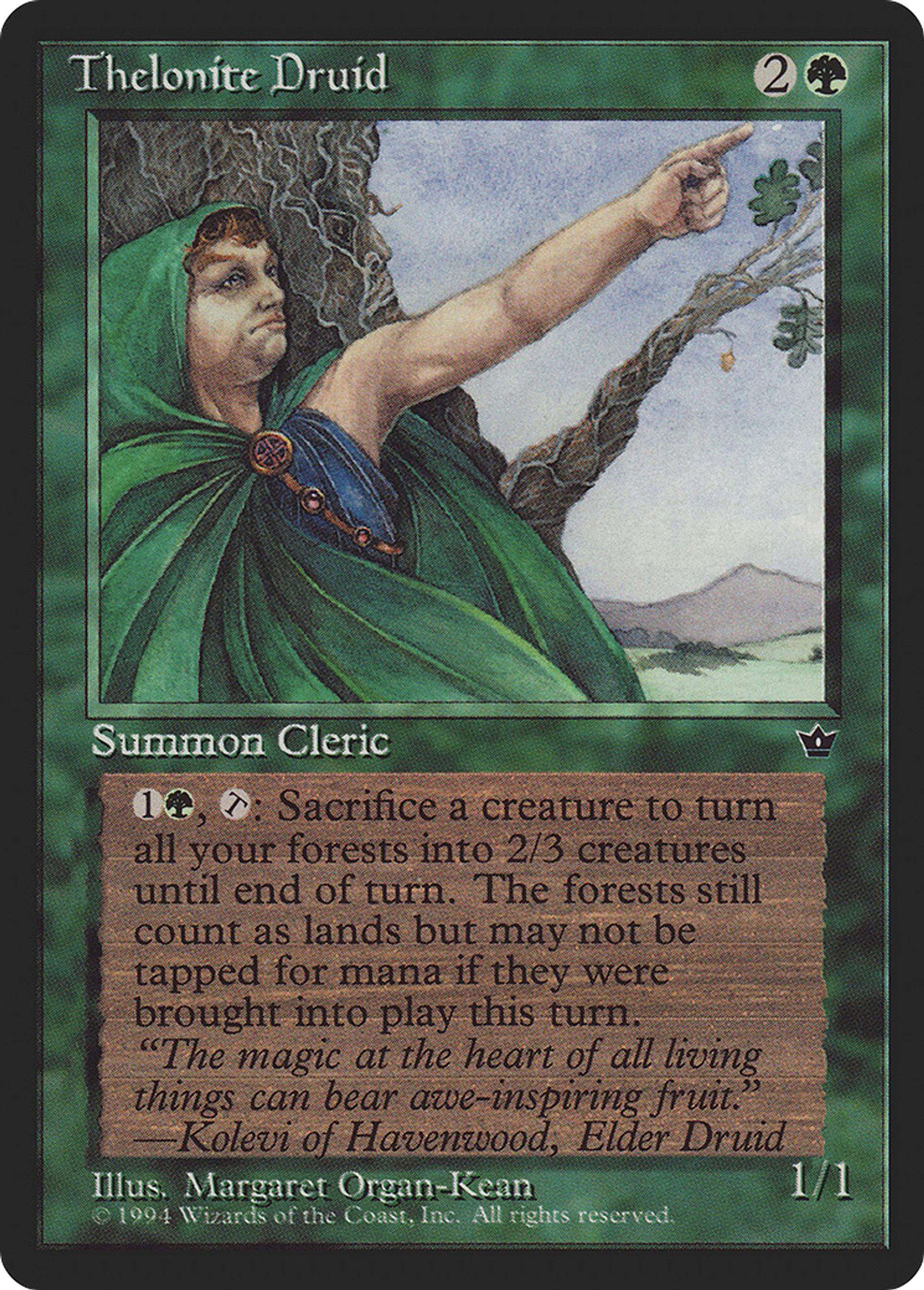 Thelonite Druid — Fallen Empires — Magic: The Gathering