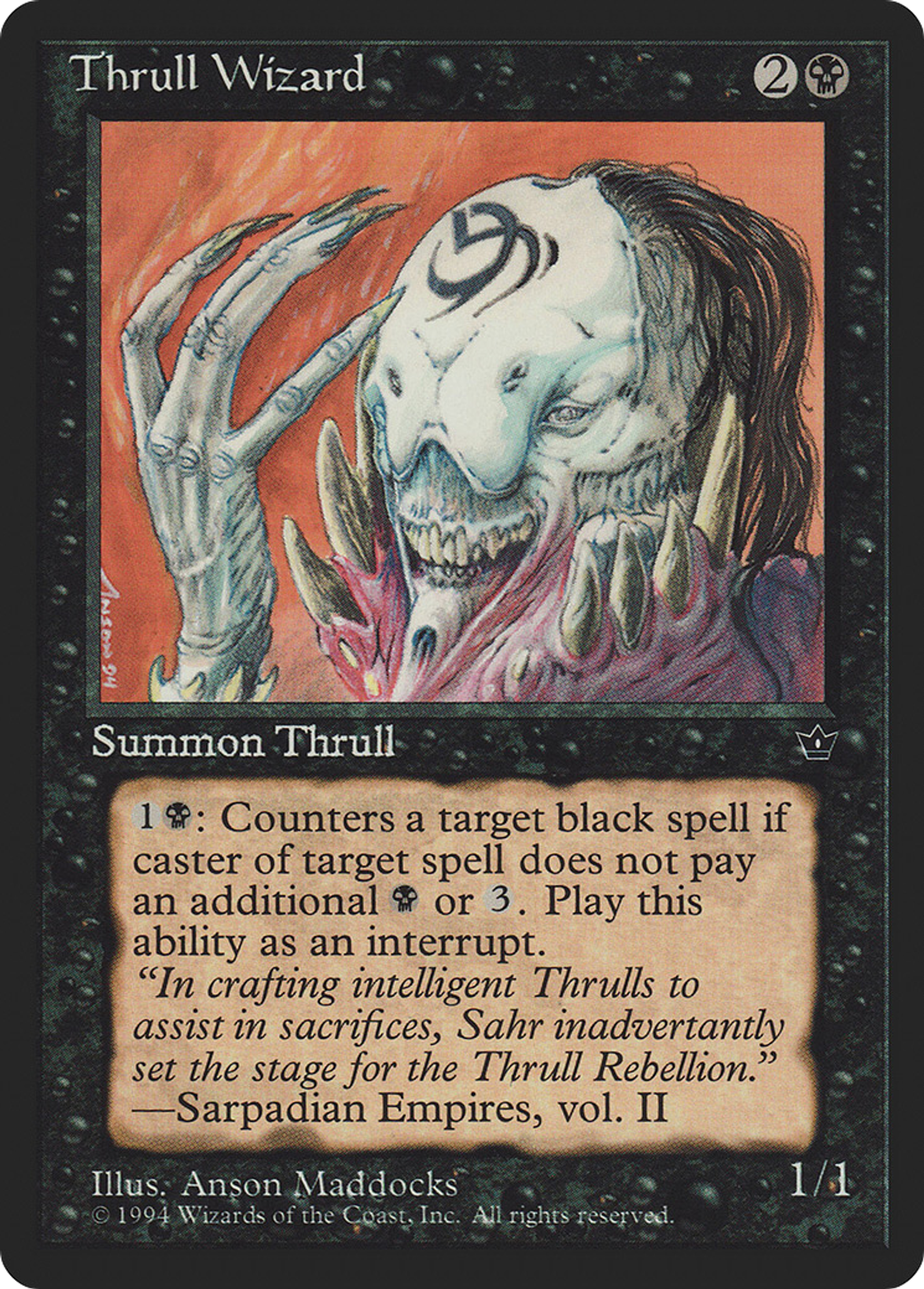 Thrull Wizard — Fallen Empires — Magic: The Gathering