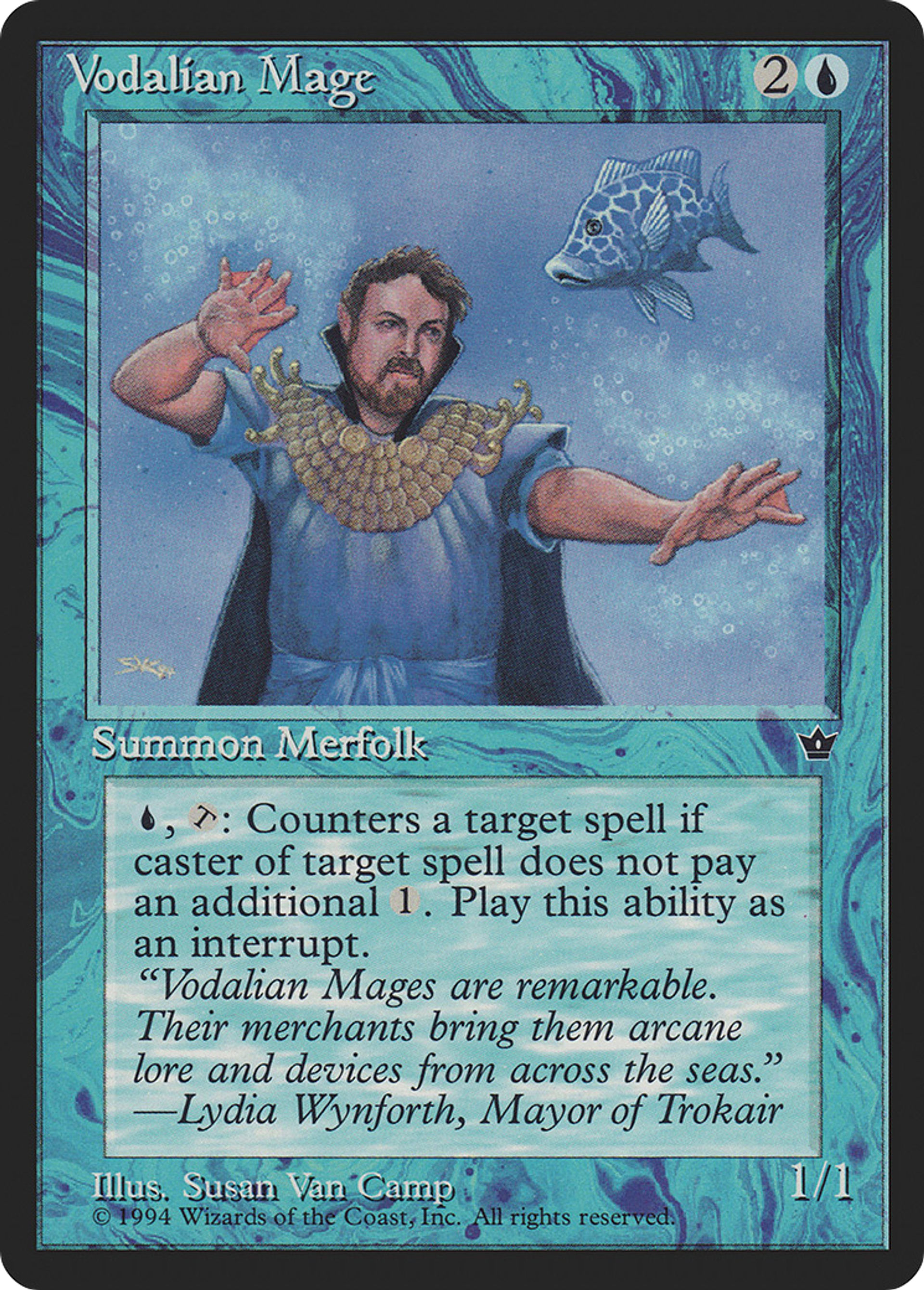 Vodalian Mage — Fallen Empires — Magic: The Gathering