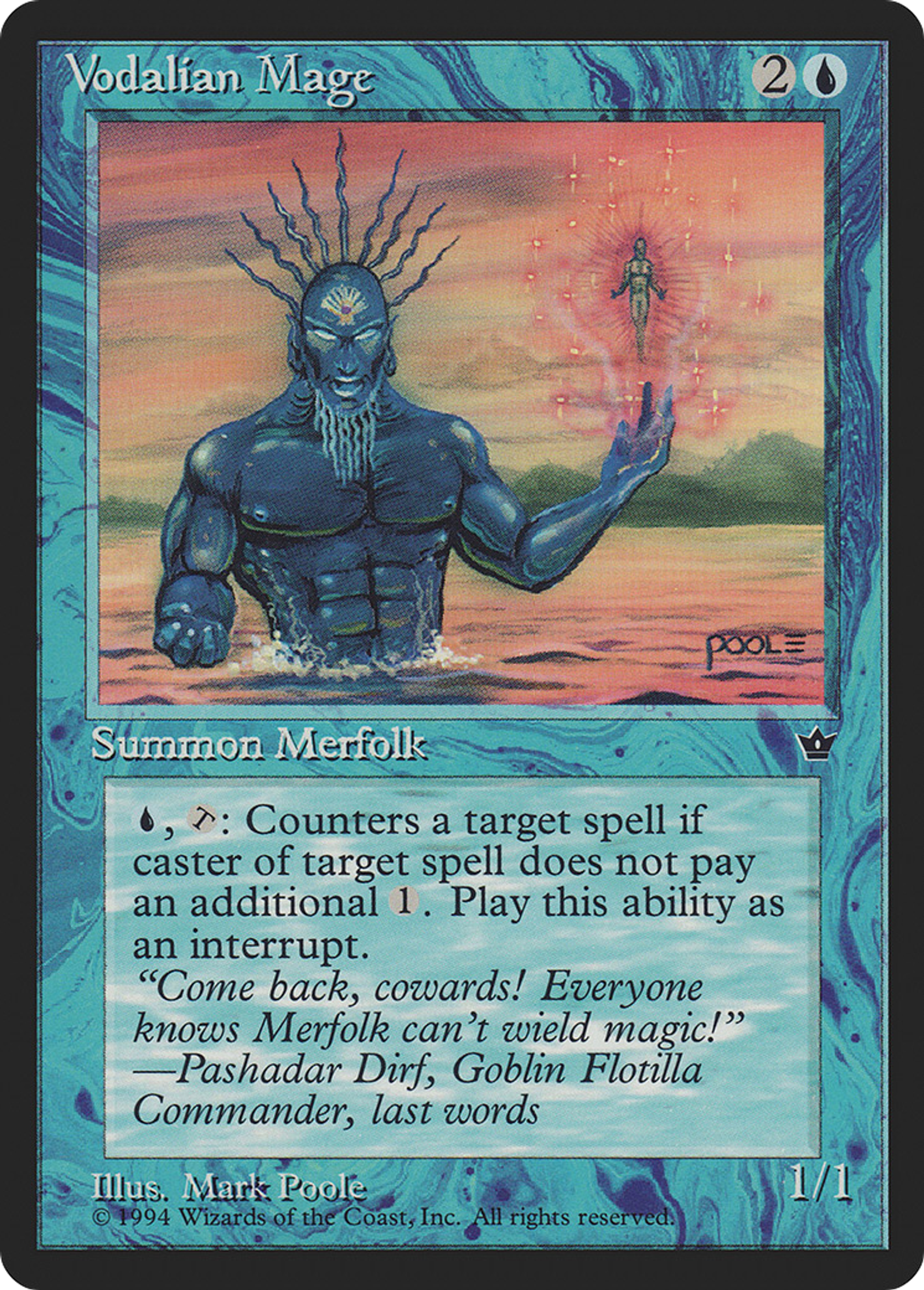 Vodalian Mage — Fallen Empires — Magic: The Gathering