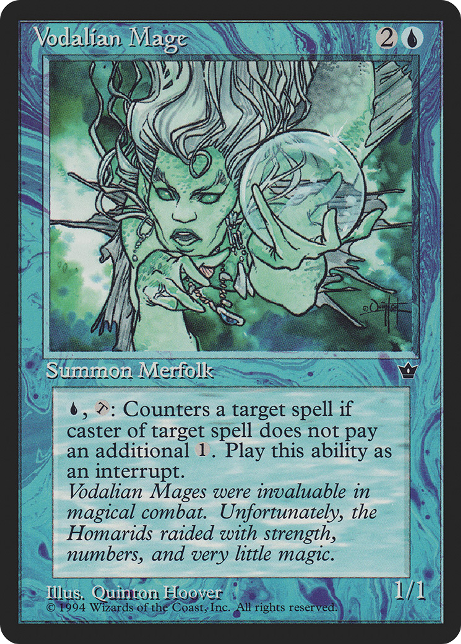 Vodalian Mage — Fallen Empires — Magic: The Gathering