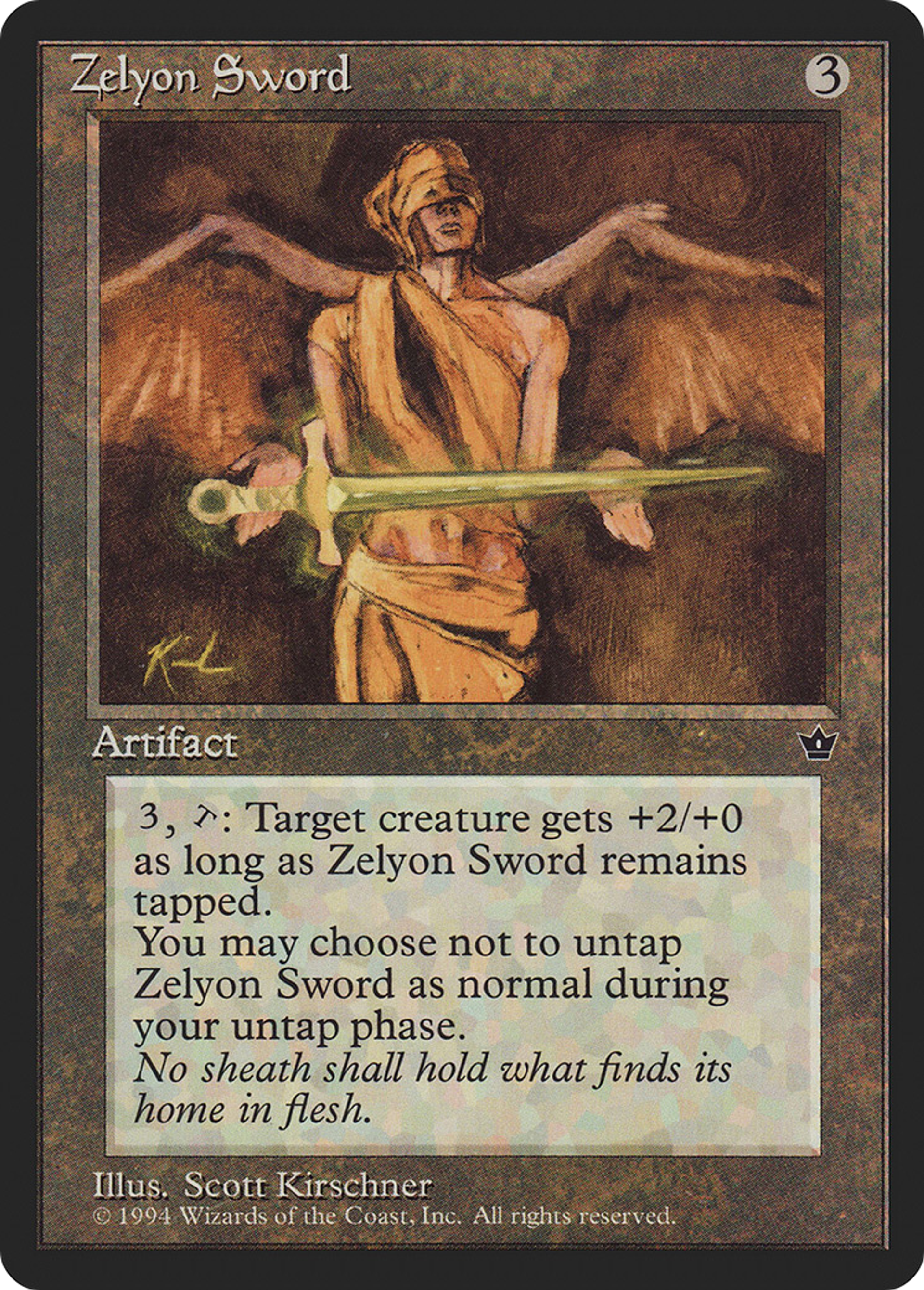 Zelyon Sword — Fallen Empires — Magic: The Gathering
