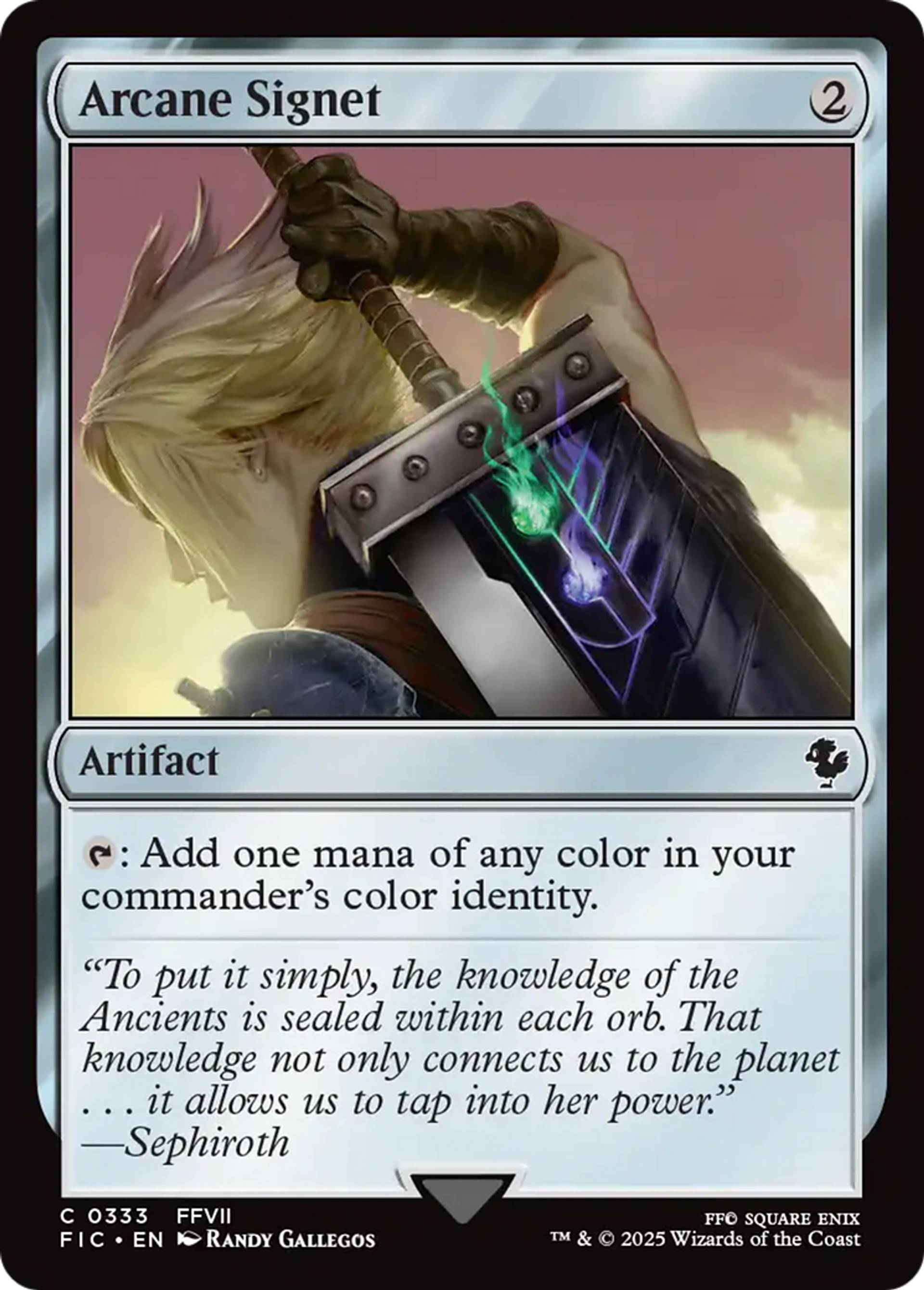 Cachet d'ésotérisme — Final Fantasy Commander — Magic: The Gathering