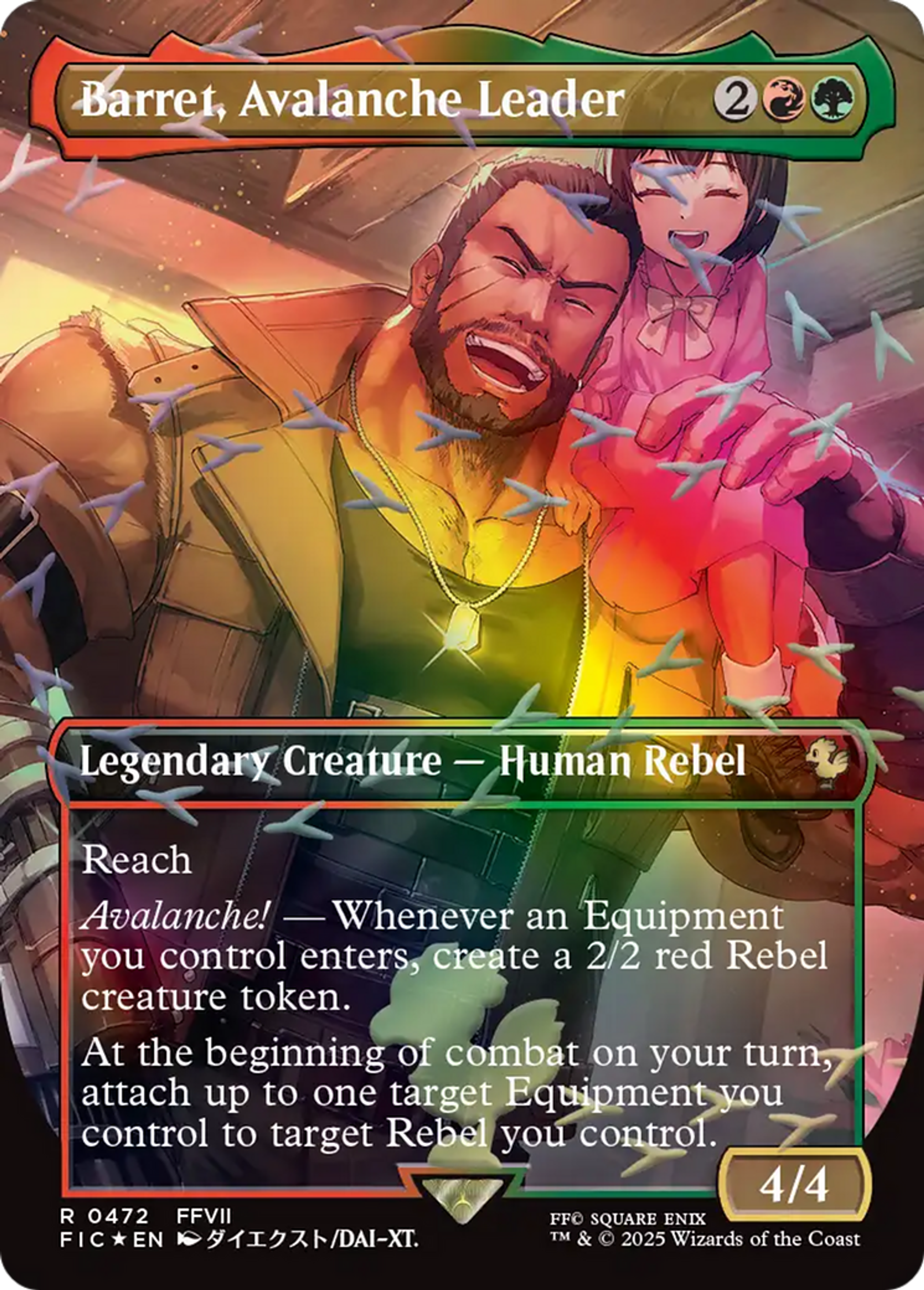 Barret, chef d'Avalanche — Final Fantasy Commander — Magic: The Gathering