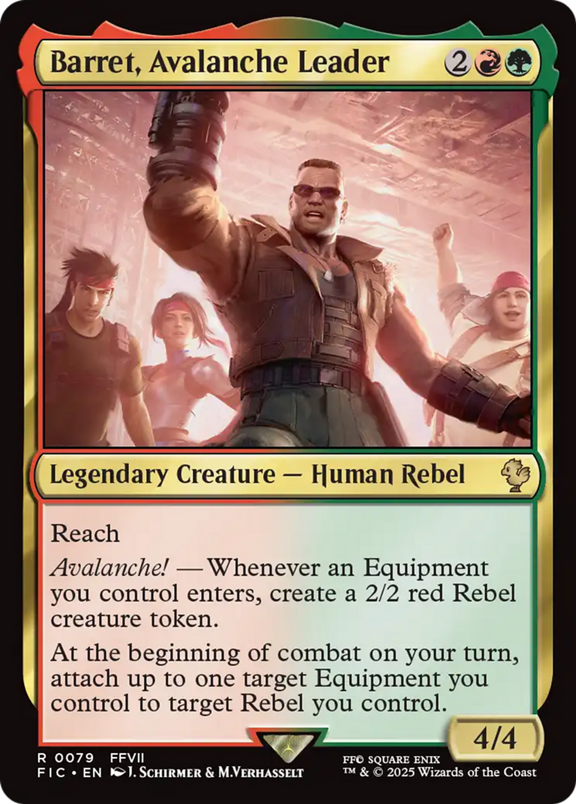 Barret, Avalanche Leader — Final Fantasy Commander — Magic: The Gathering