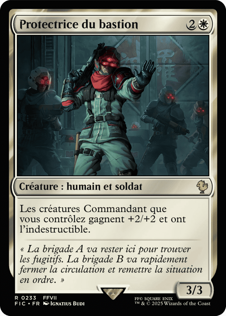 Protectrice du bastion — Final Fantasy Commander — Magic: The Gathering