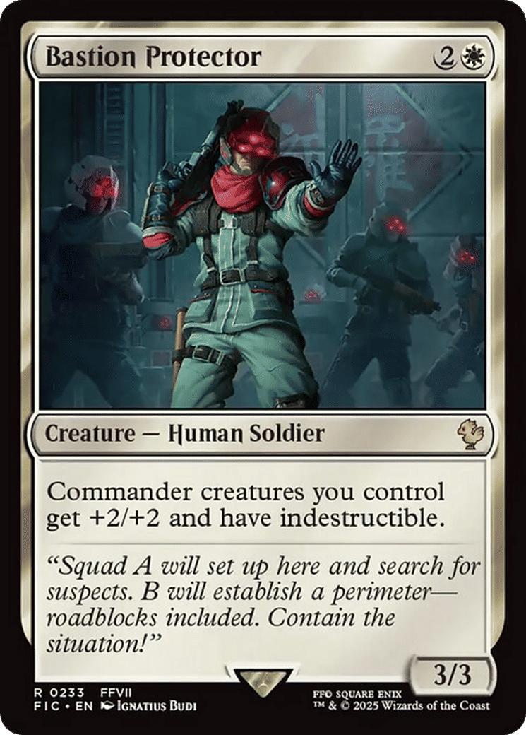 Bastion Protector — Final Fantasy Commander — Magic: The Gathering