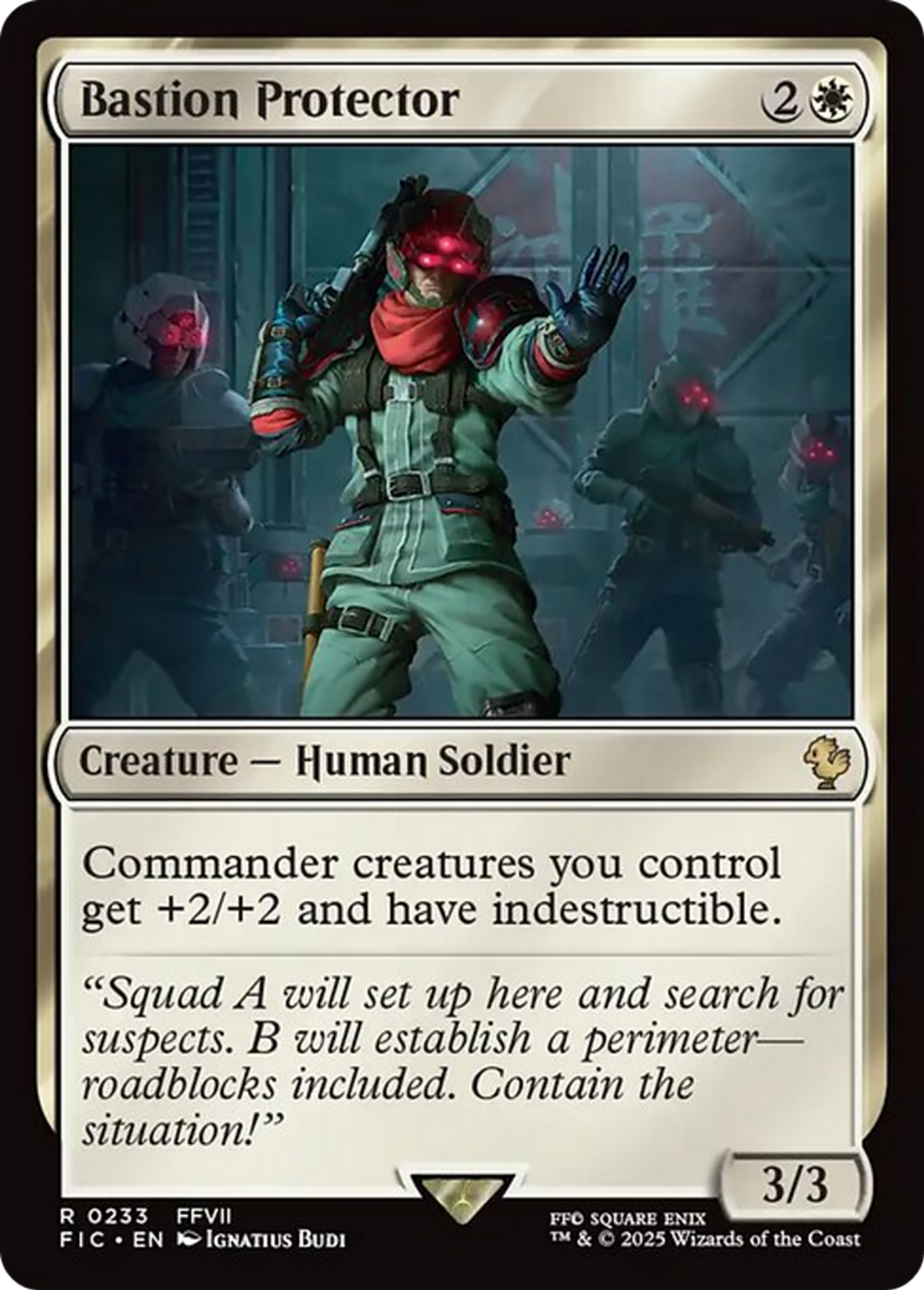 Bastion Protector — Final Fantasy Commander — Magic: The Gathering