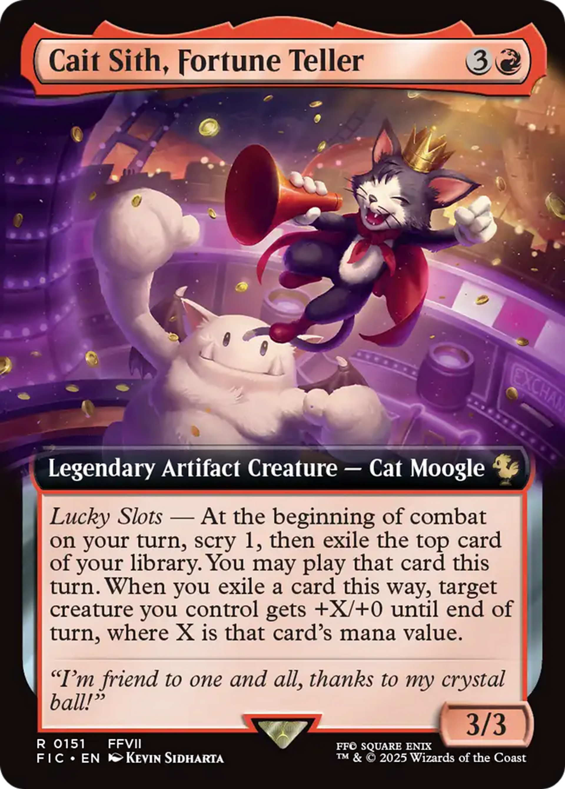 Cait Sith, diseur de bonne aventure — Final Fantasy Commander — Magic: The Gathering