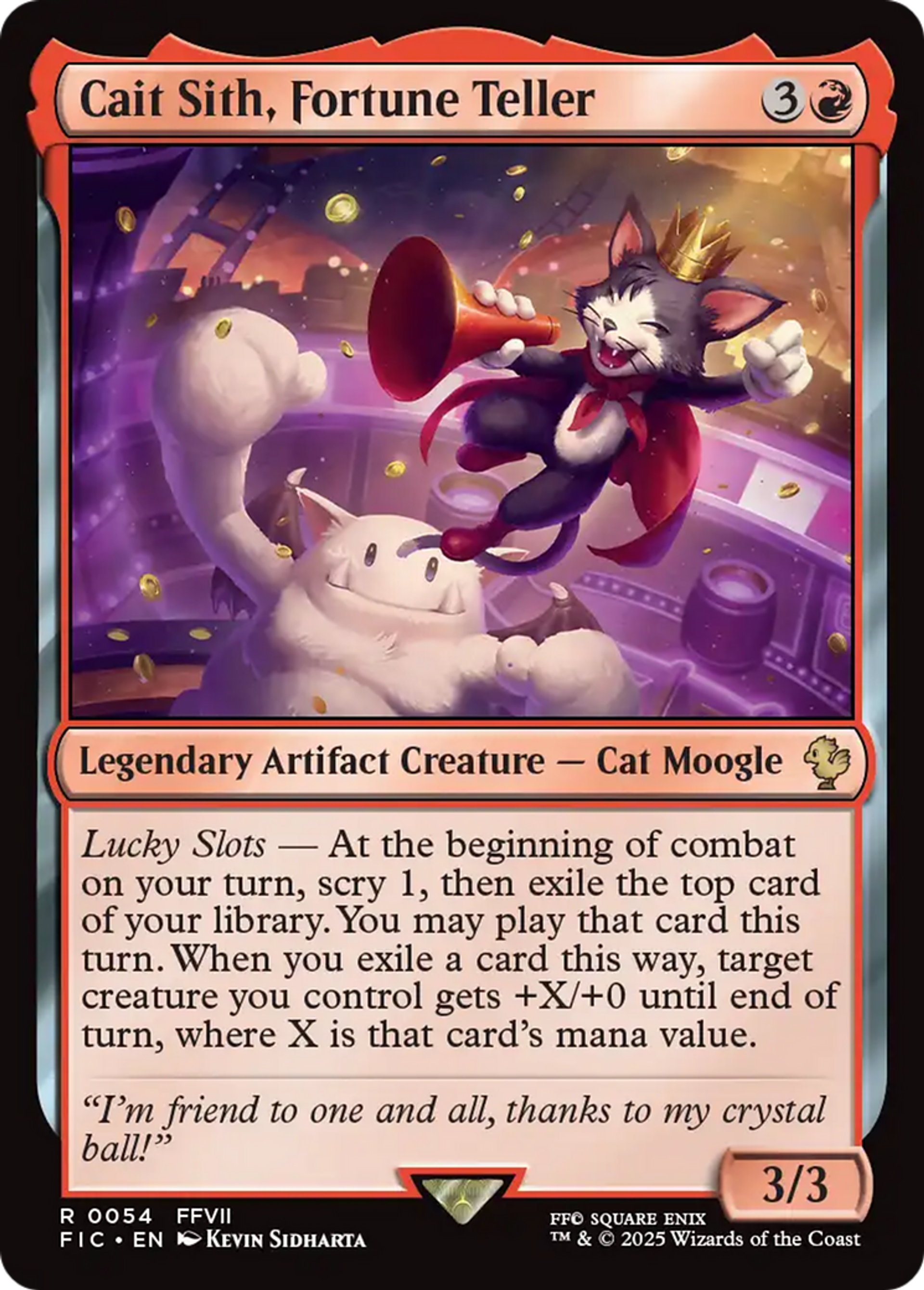 Cait Sith, diseur de bonne aventure — Final Fantasy Commander — Magic: The Gathering