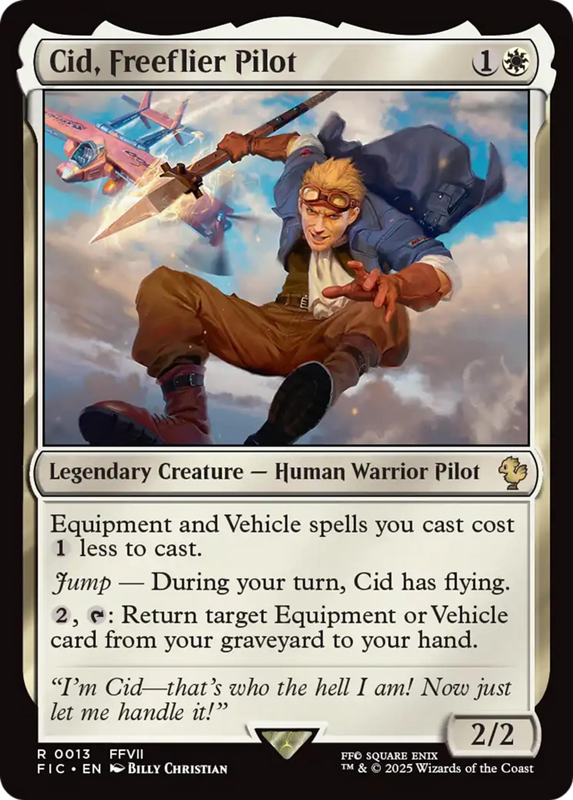 Cid, pilote affranchi — Final Fantasy Commander — Magic: The Gathering