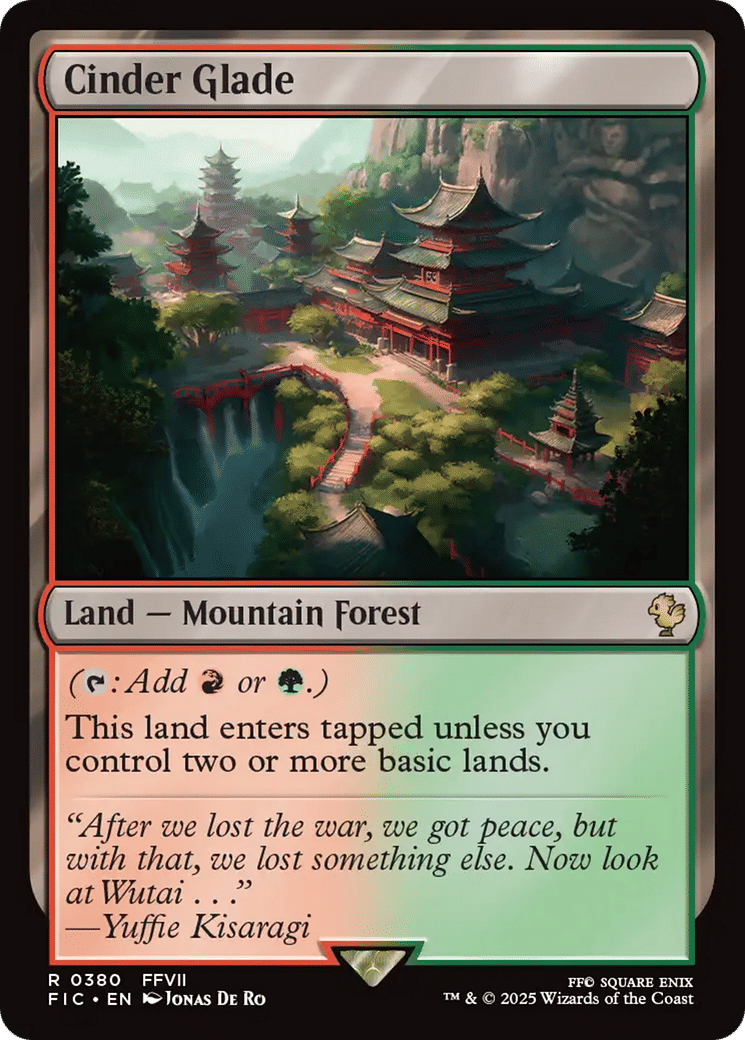 Cinder Glade — Final Fantasy Commander — Magic: The Gathering