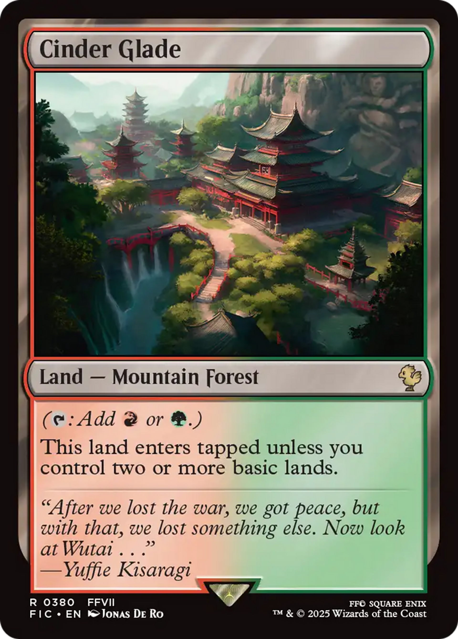 Cinder Glade — Final Fantasy Commander — Magic: The Gathering