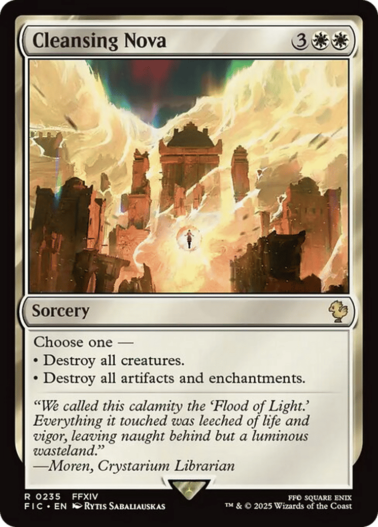 Cleansing Nova — Final Fantasy Commander — Magic: The Gathering