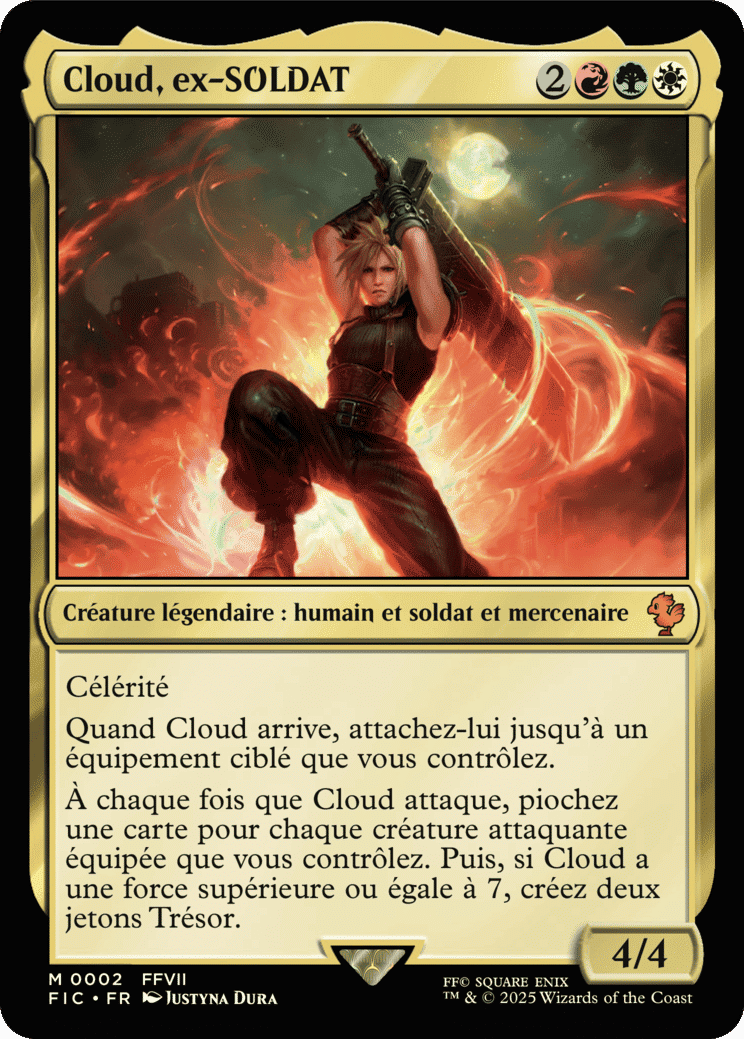 Cloud, ex-SOLDAT — Final Fantasy Commander — Magic: The Gathering