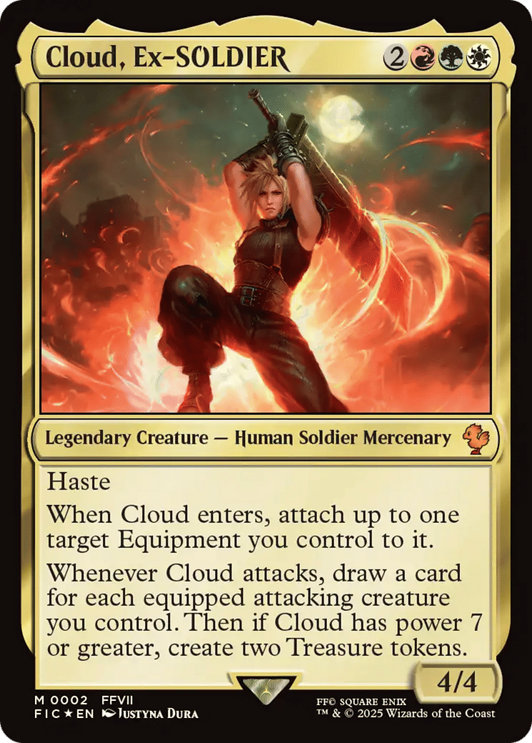 Cloud, Ex-SOLDIER — Final Fantasy Commander — Magic: The Gathering