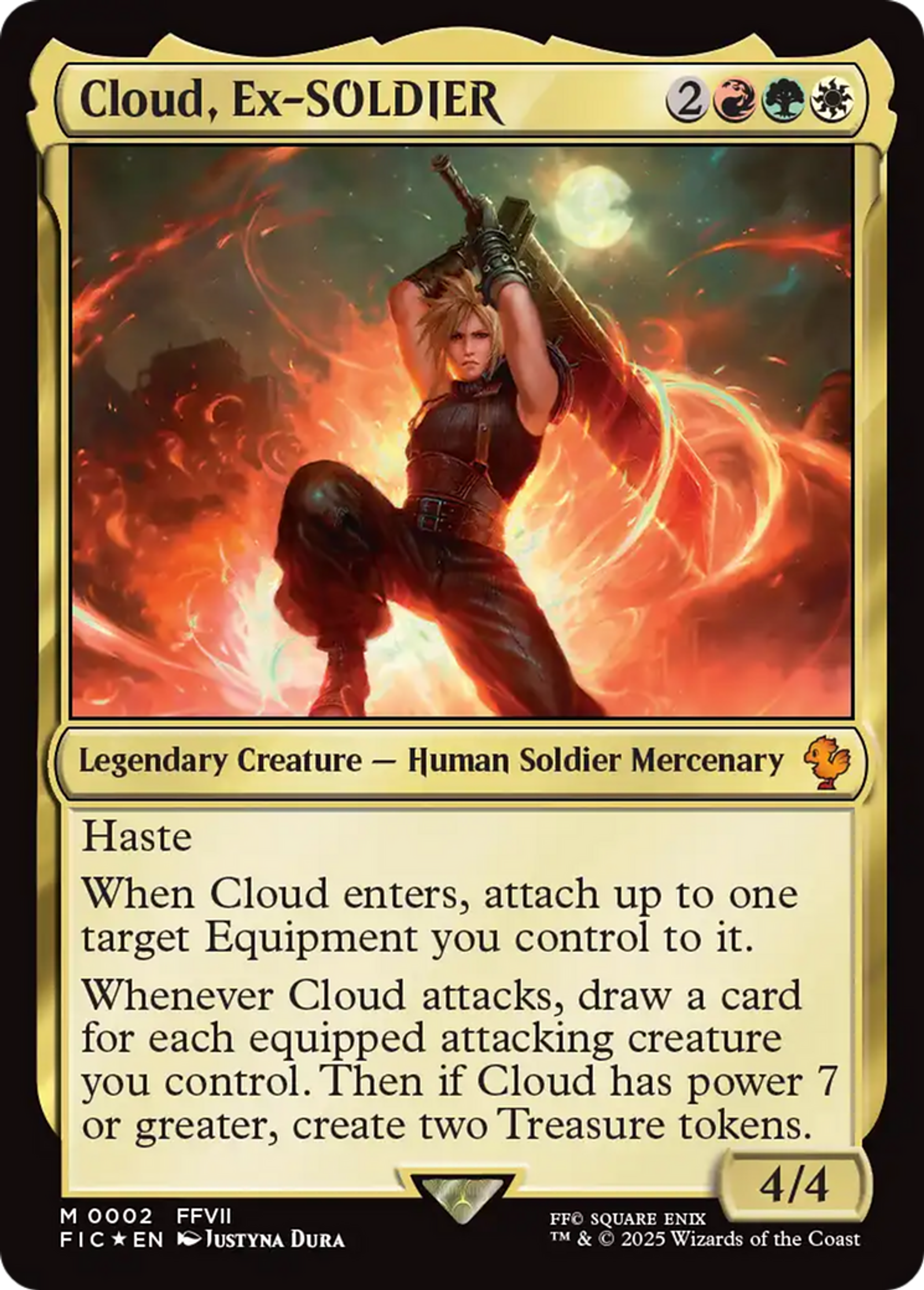 Cloud, Ex-SOLDIER — Final Fantasy Commander — Magic: The Gathering