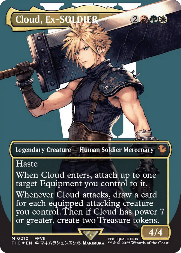 Cloud, Ex-SOLDIER — Final Fantasy Commander — Magic: The Gathering