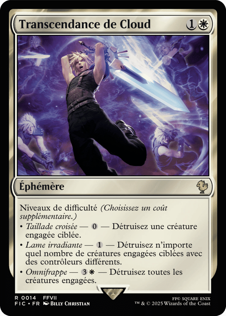 Transcendance de Cloud — Final Fantasy Commander — Magic: The Gathering