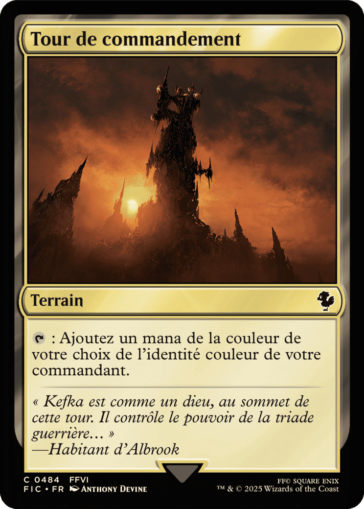 Tour de commandement — Final Fantasy Commander — Magic: The Gathering