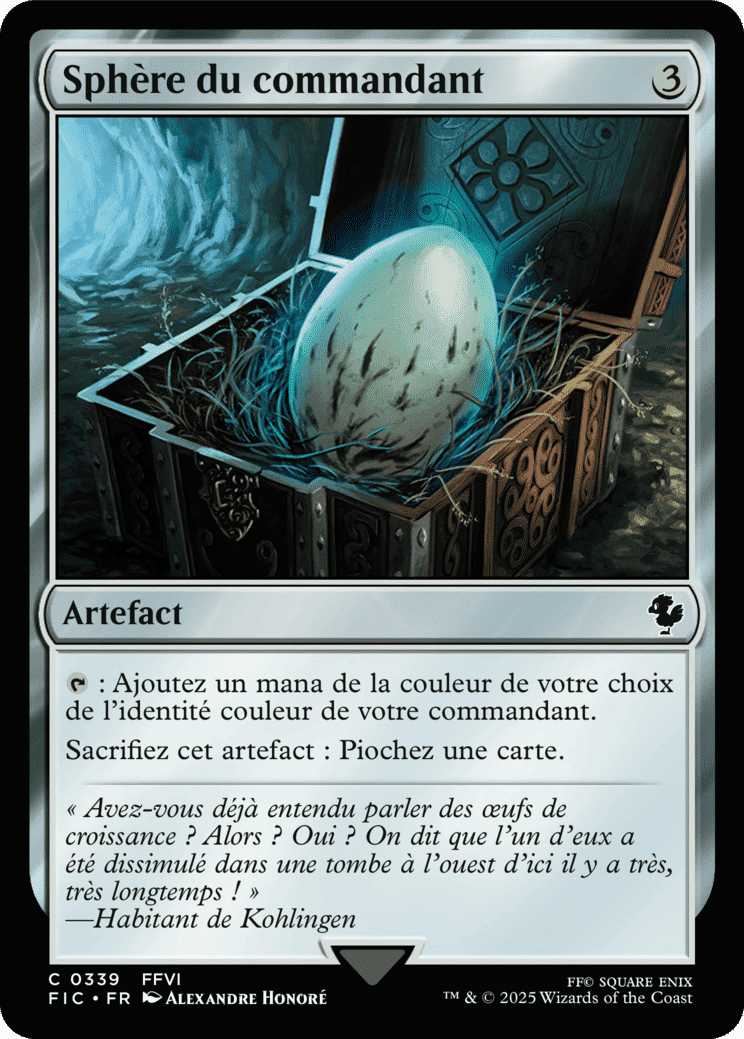 Sphère du commandant — Final Fantasy Commander — Magic: The Gathering
