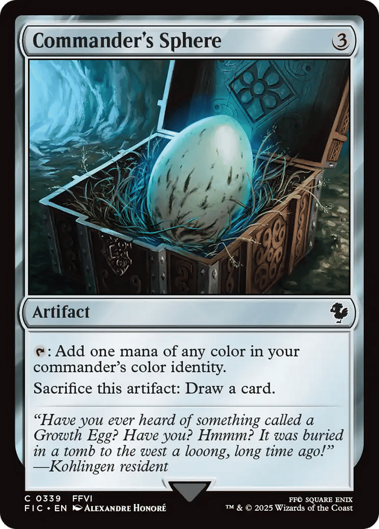 Commander's Sphere — Final Fantasy Commander — Magic: The Gathering