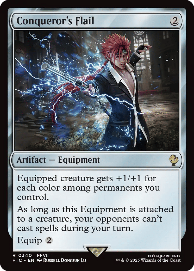 Conqueror's Flail from Final Fantasy Commander - Magic: The Gathering