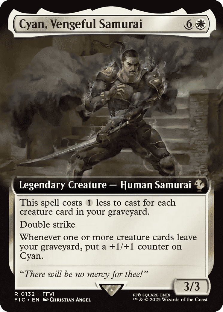 Cyan, Vengeful Samurai — Final Fantasy Commander — Magic: The Gathering