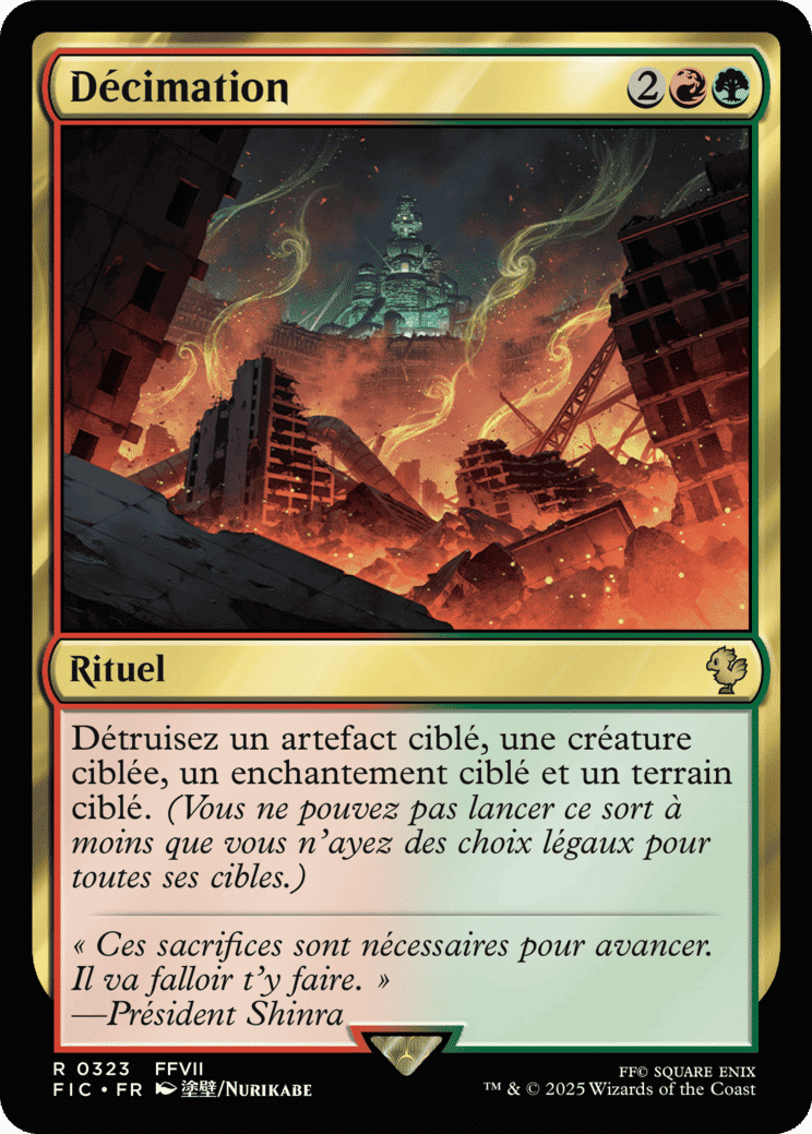 Décimation — Final Fantasy Commander — Magic: The Gathering