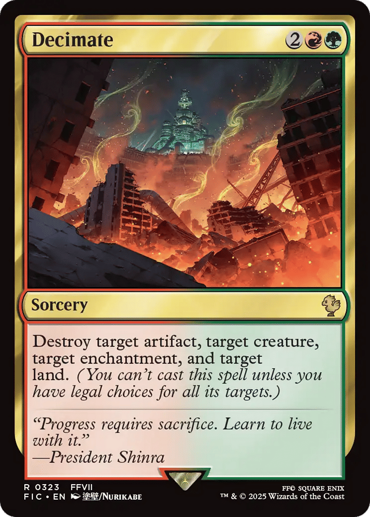 Decimate — Final Fantasy Commander — Magic: The Gathering