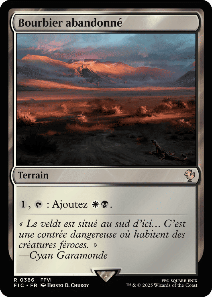 Bourbier abandonné — Final Fantasy Commander — Magic: The Gathering