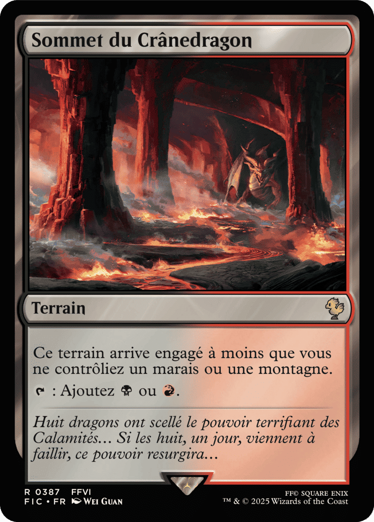 Sommet du Crânedragon — Final Fantasy Commander — Magic: The Gathering