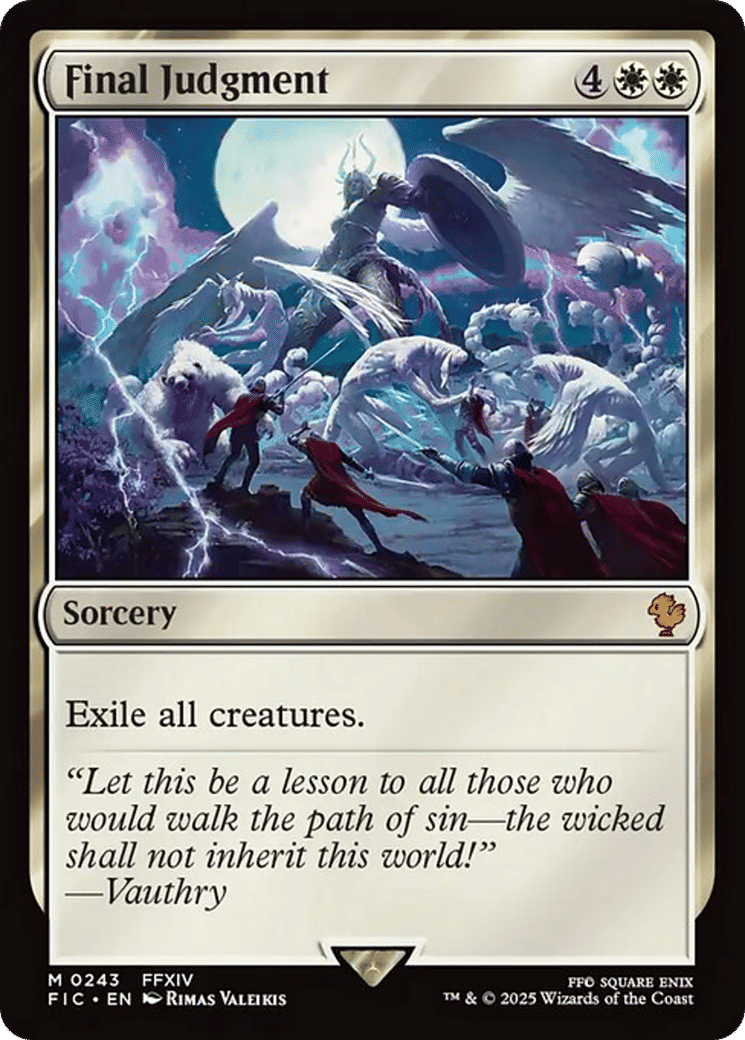 Final Judgment — Final Fantasy Commander — Magic: The Gathering