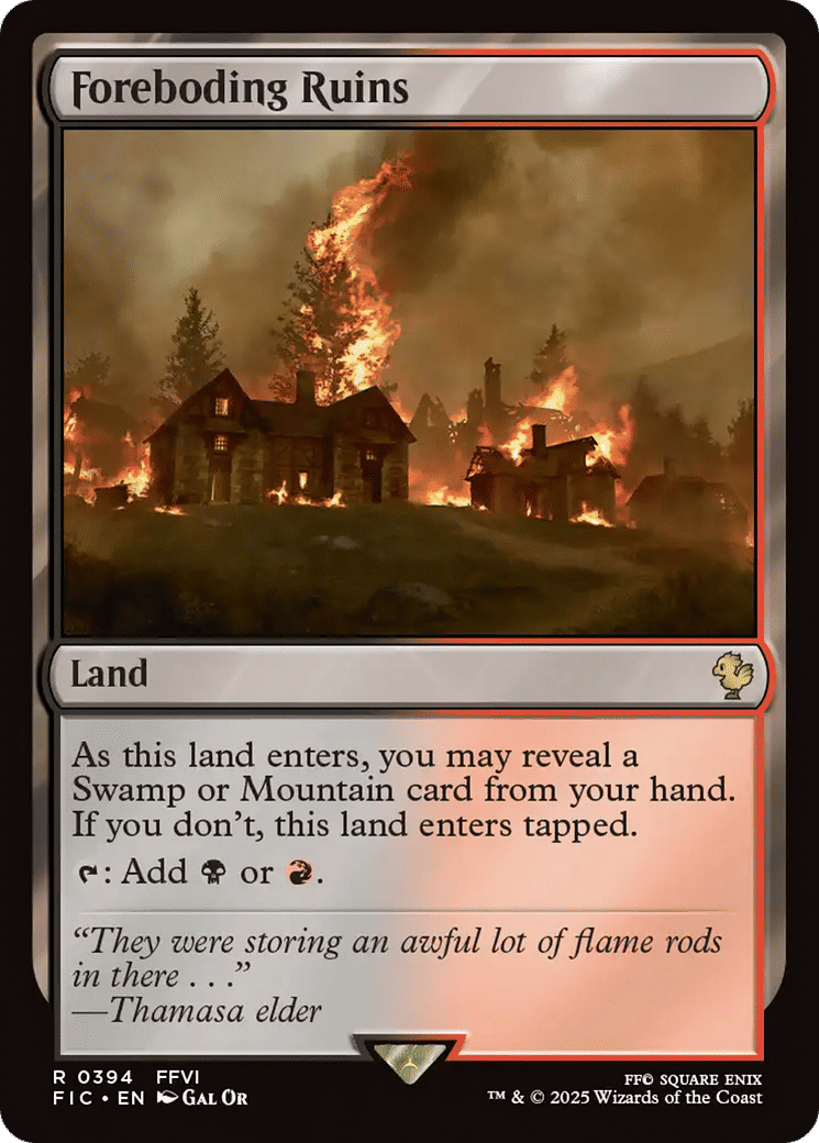 Foreboding Ruins — Final Fantasy Commander — Magic: The Gathering